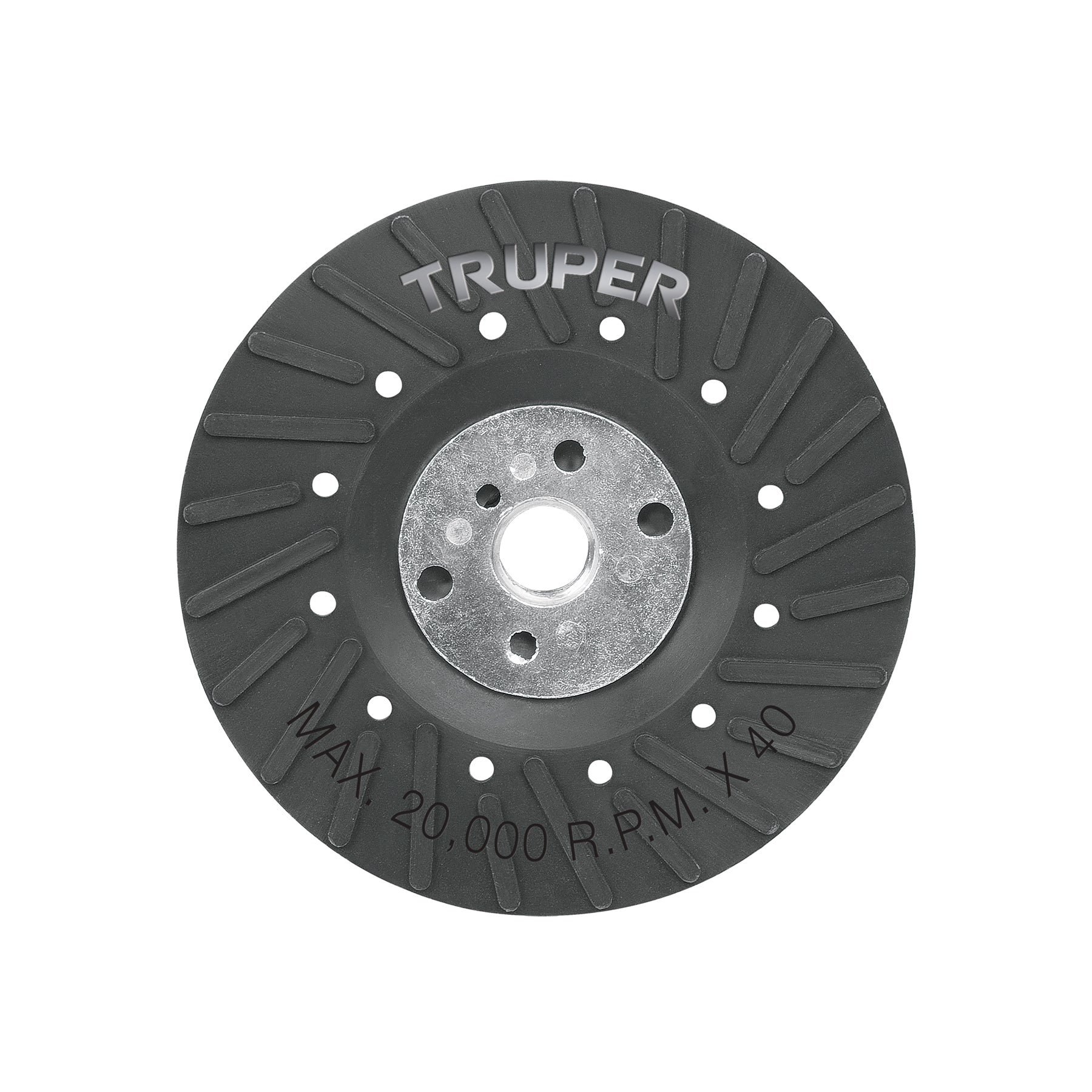 Respaldo para discos de lija 4-1/2", eje 5/8, TRUPER