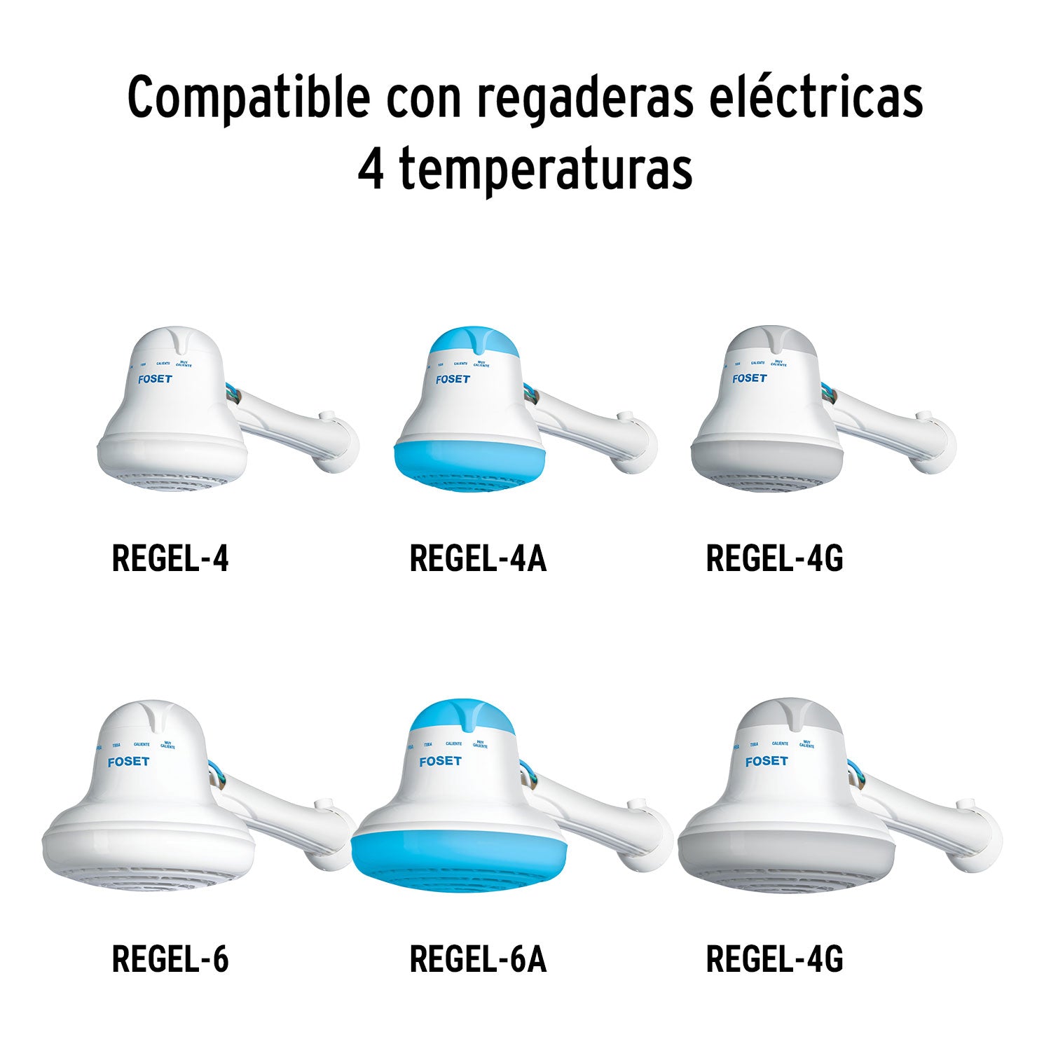 Resistencia para regadera eléctrica REGEL-4 y 6, FOSET