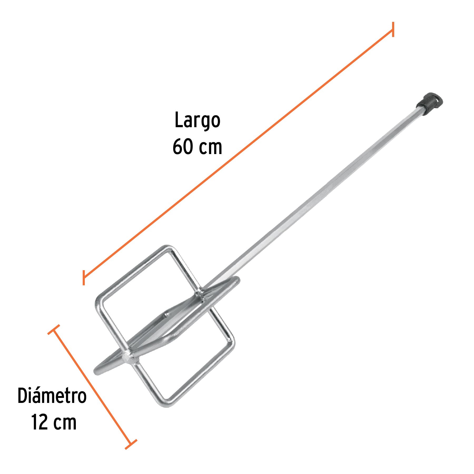 Revolvedor para mortero, 120mm de diámetro, TRUPER