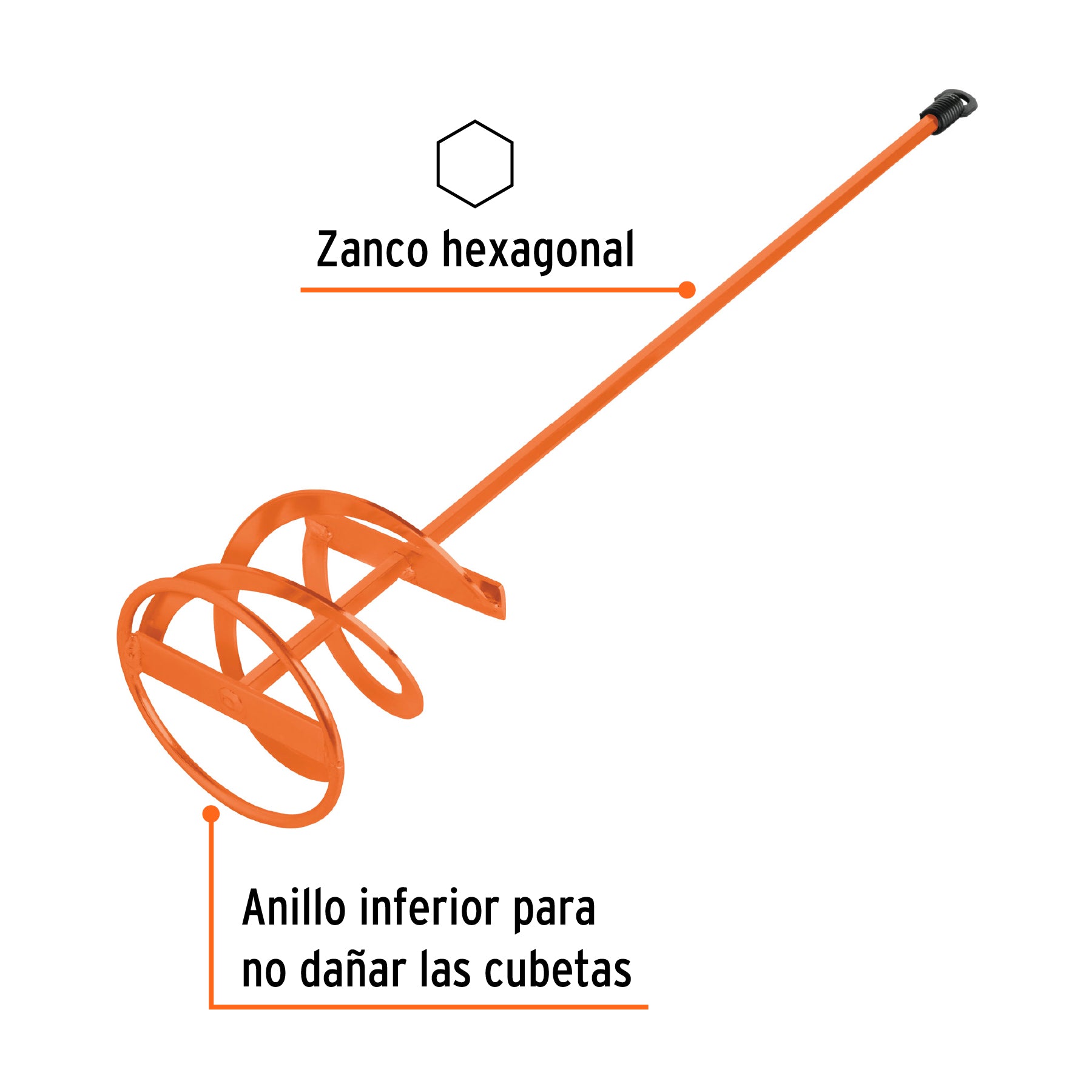 Revolvedor de pintura, 120mm de diámetro, TRUPER
