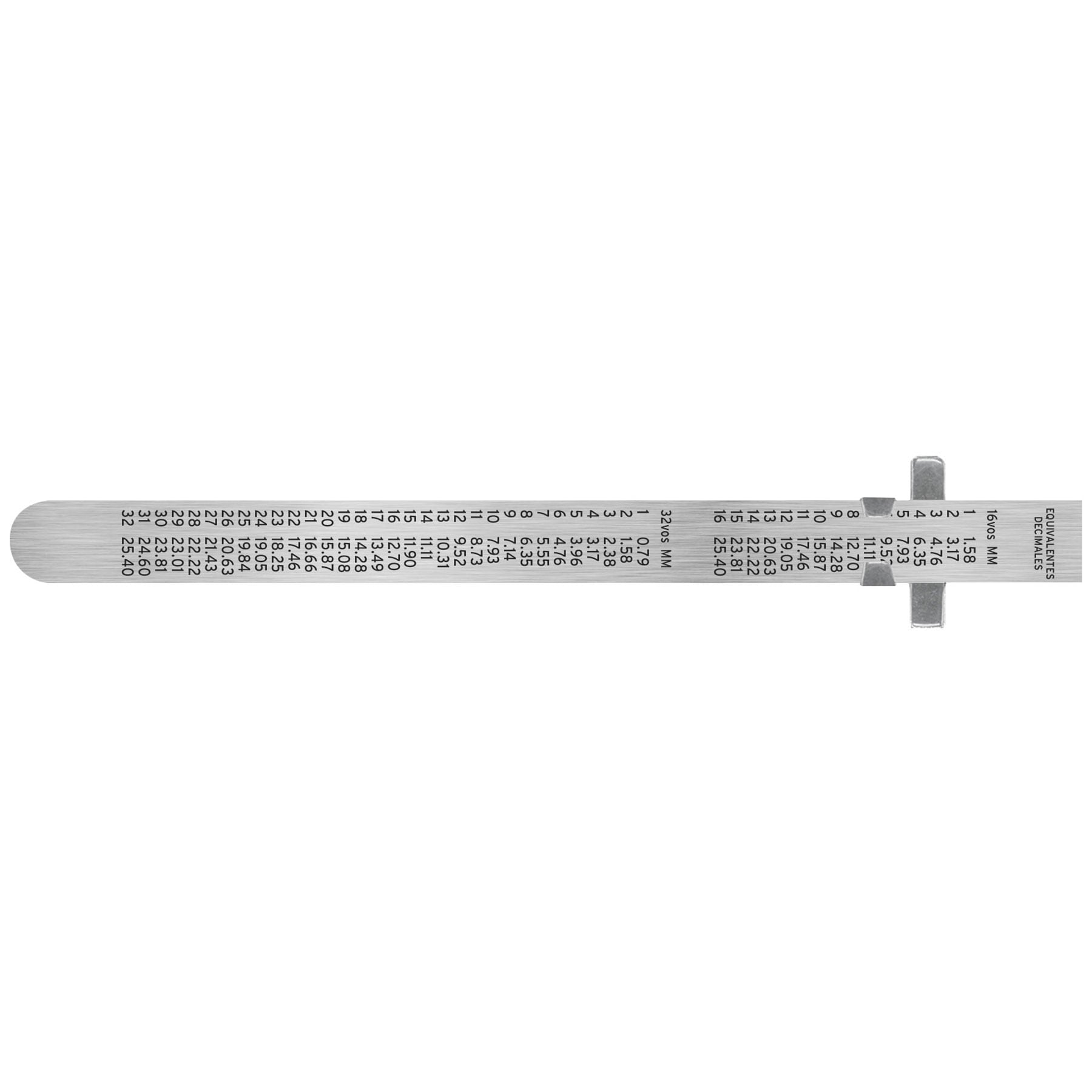 Regla 15 cm de acero inoxidable de bolsillo, TRUPER