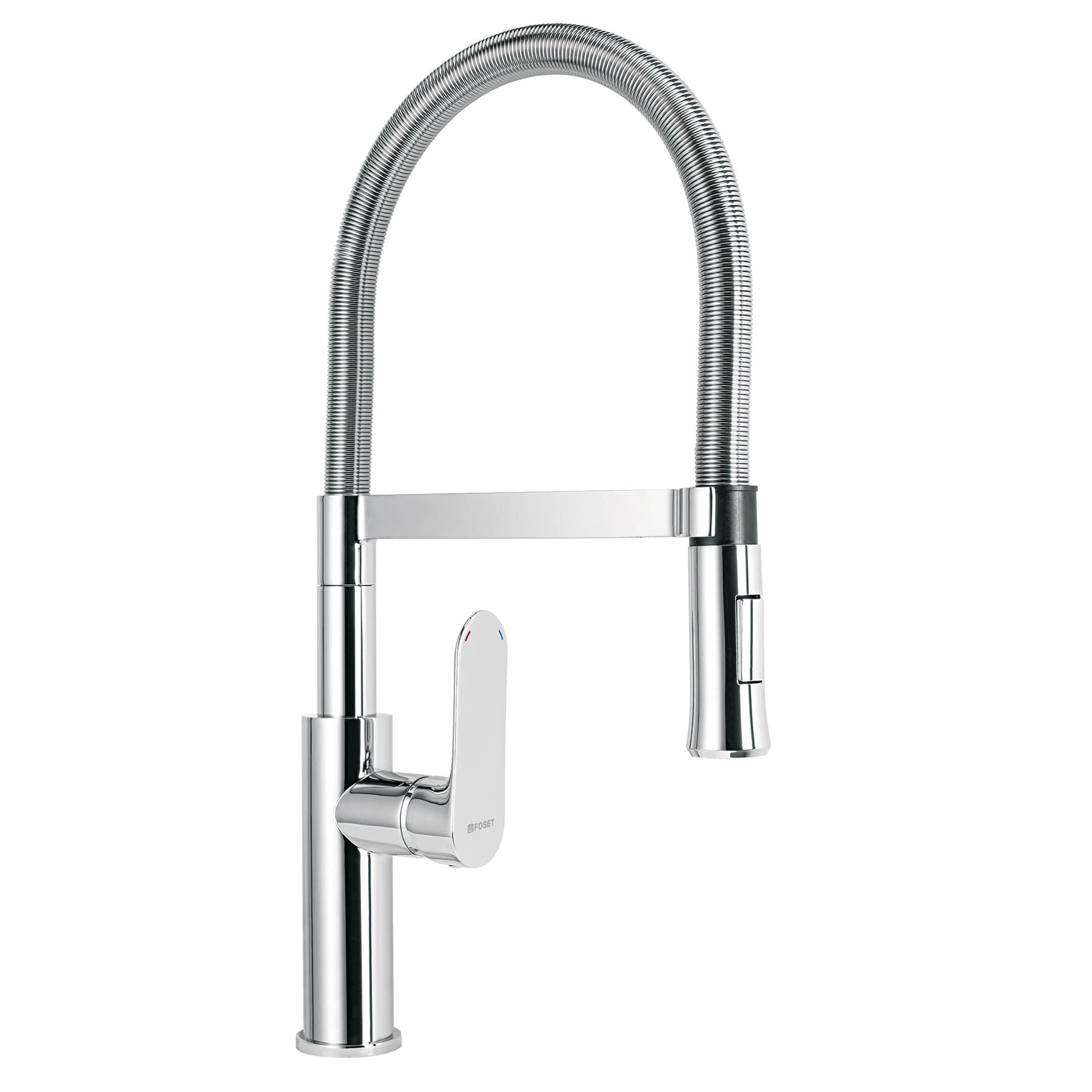 Monomando nariz flexible para fregadero, cromo,FOSET RIVIERA