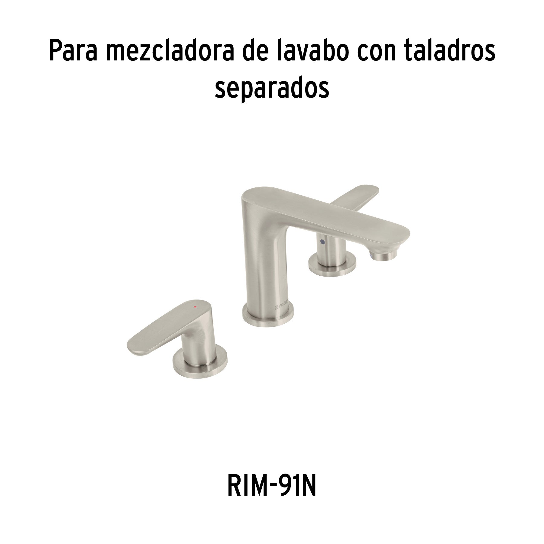Juego manerales palanca para mezcladora, satín, RIVIERA