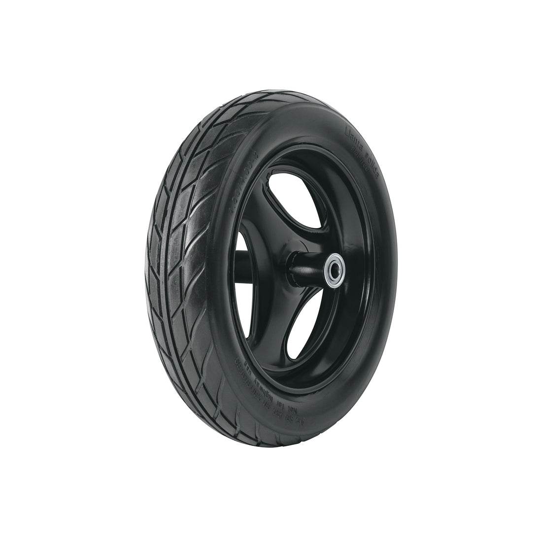 Llanta completa imponchable 16", incluye eje y baleros