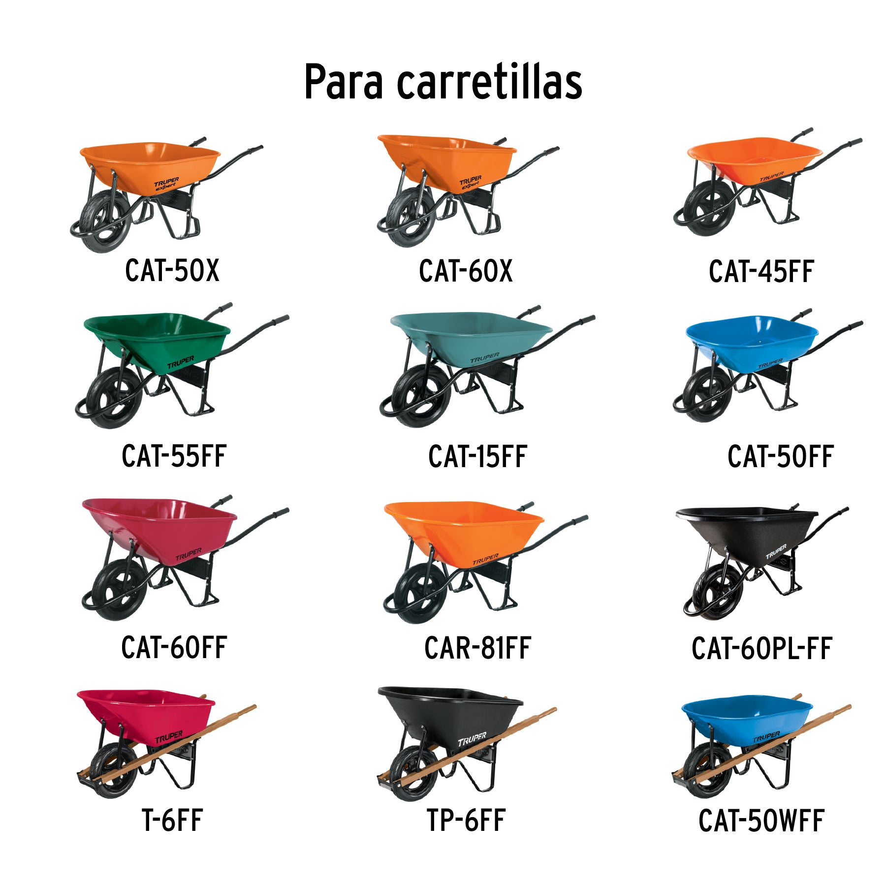 Llanta completa imponchable 16", incluye eje y baleros
