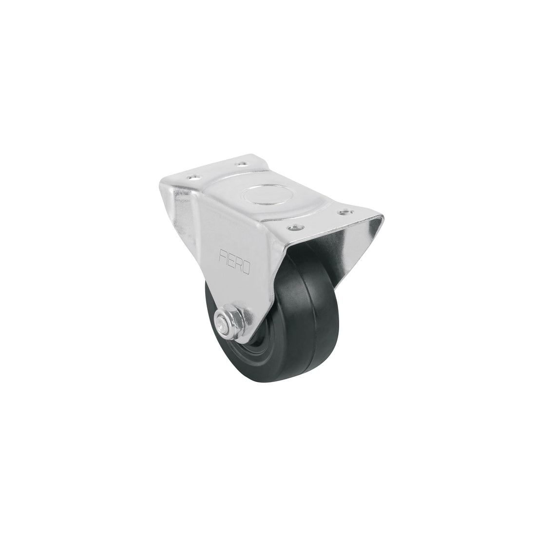Rodaja hule 3", placa fija con buje, carga 50 kg, FIERO