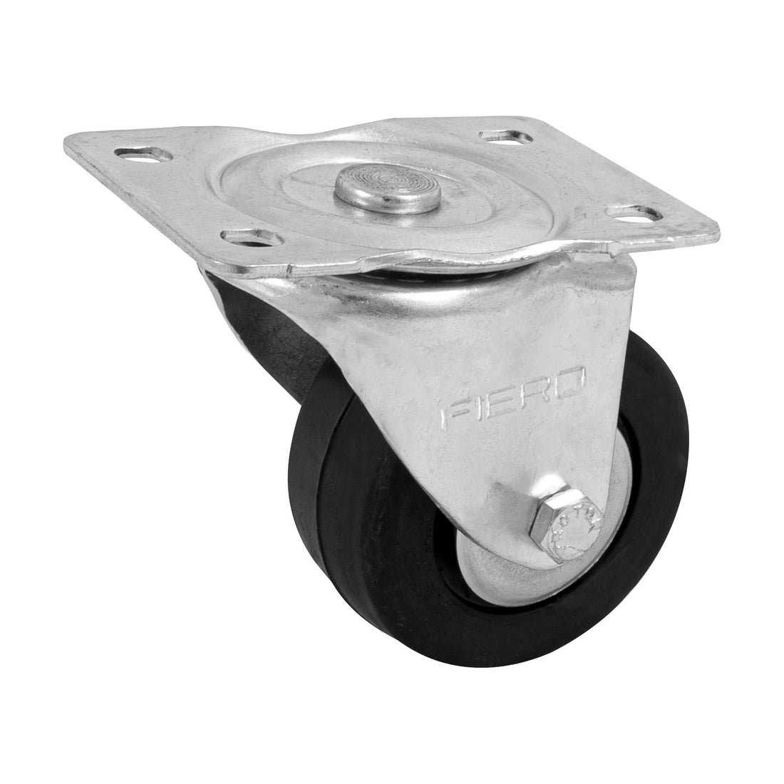 Rodaja hule 3", placa giratoria c/balero, carga 60kg, FIERO