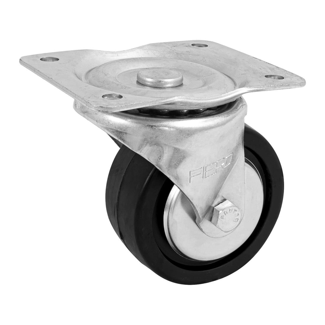 Rodaja hule 4", placa giratoria c/balero, carga 100kg, FIERO