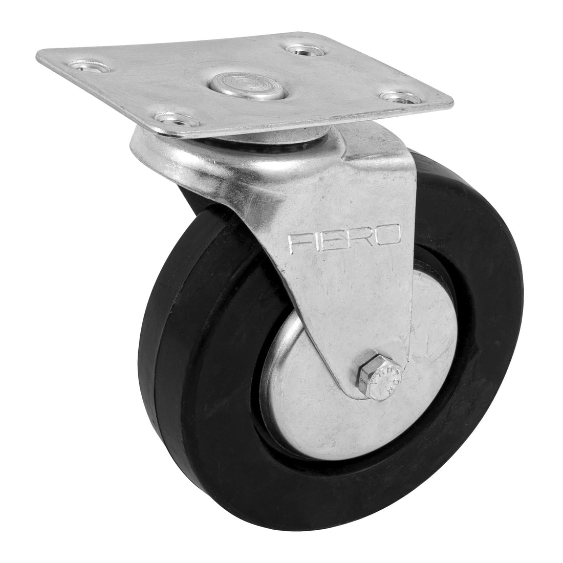Rodaja hule 5", placa giratoria c/balero, carga 60kg, FIERO