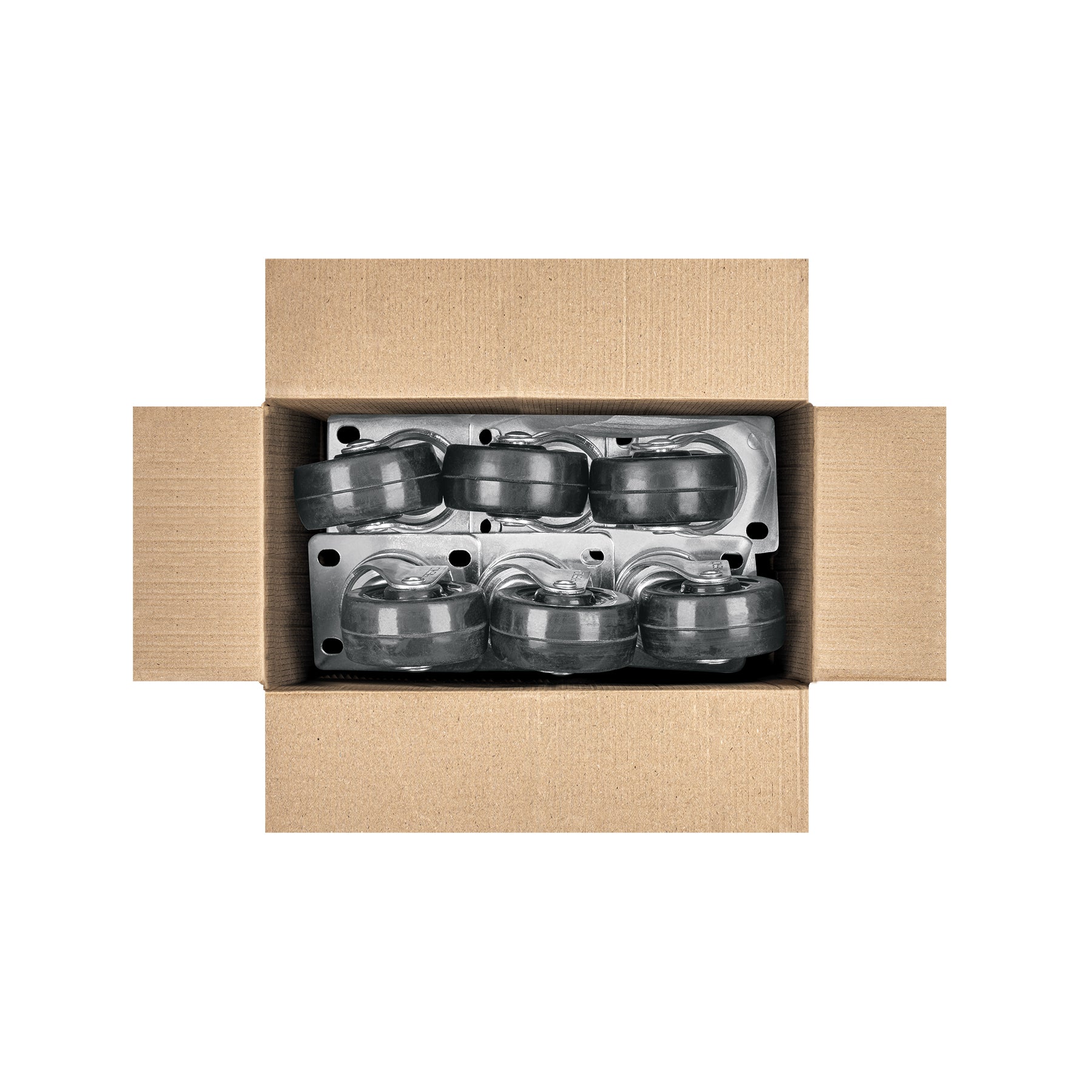 Rodaja hule 2", placa giratoria c/buje, carga 25kg, FIERO