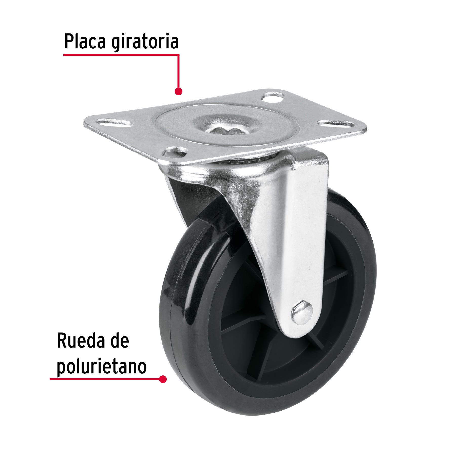 Rodaja de repuesto 5" para DIA-300P, placa giratoria, FIERO