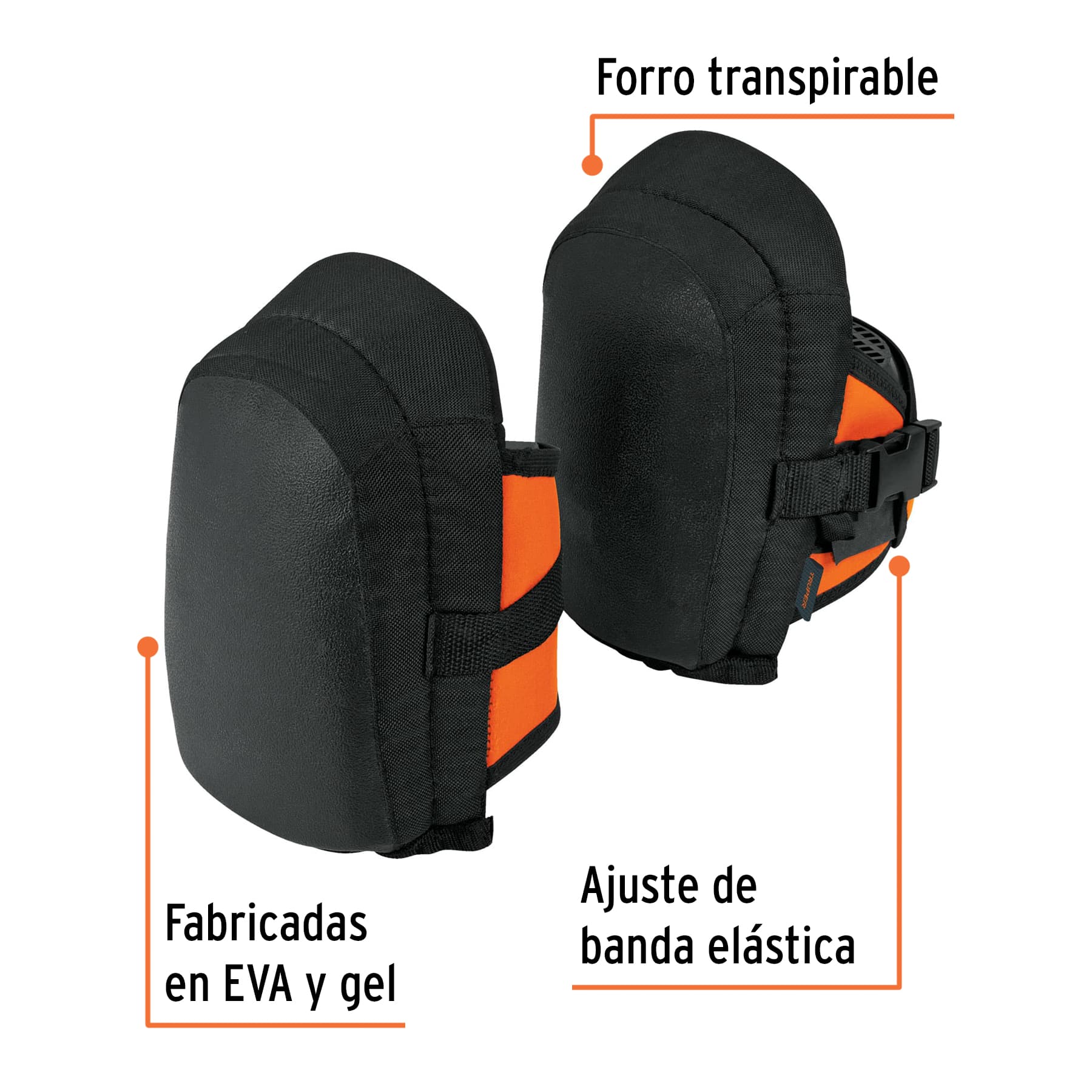 Rodilleras ligeras de gel y EVA, TRUPER