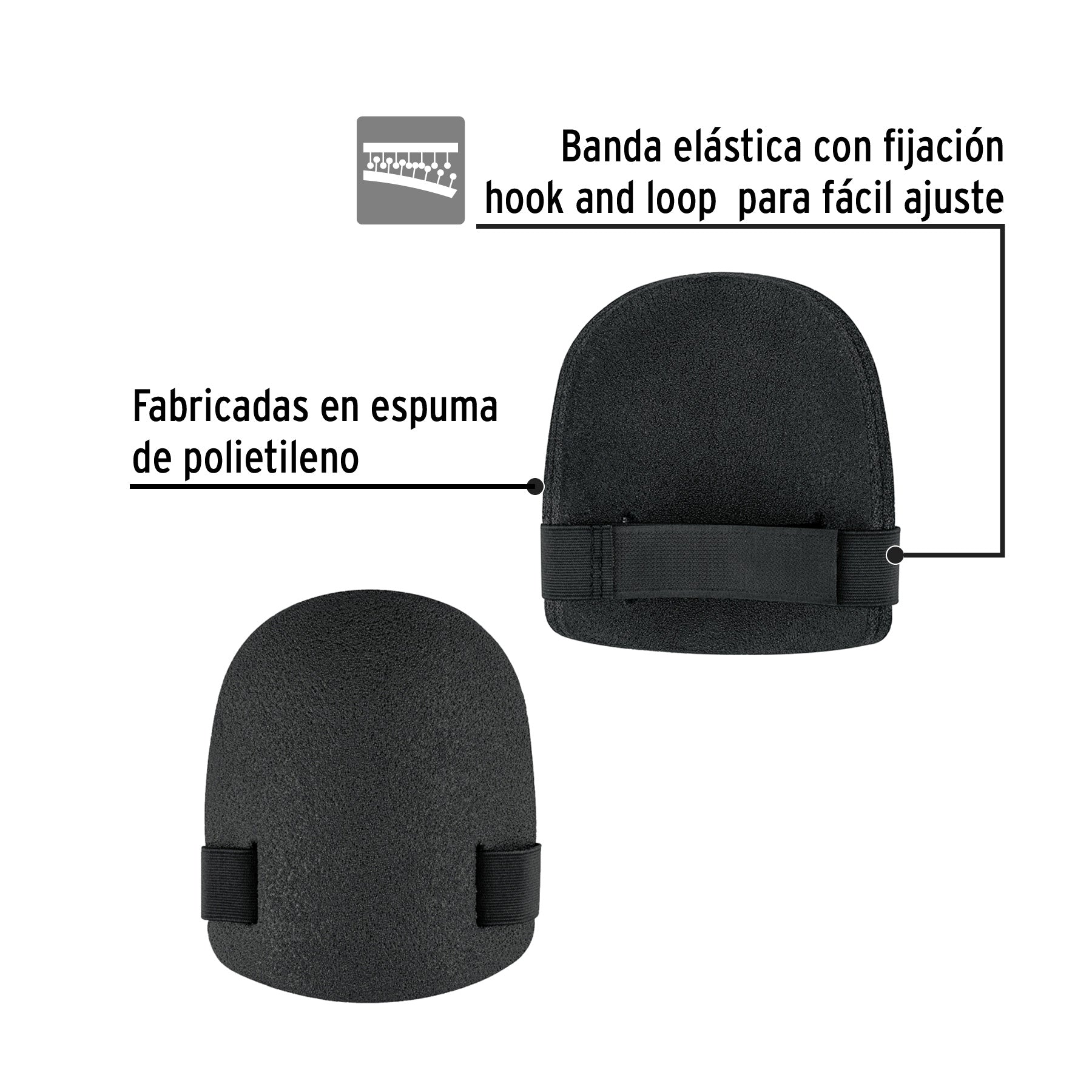 Rodilleras ultraligeras de espuma, PRETUL