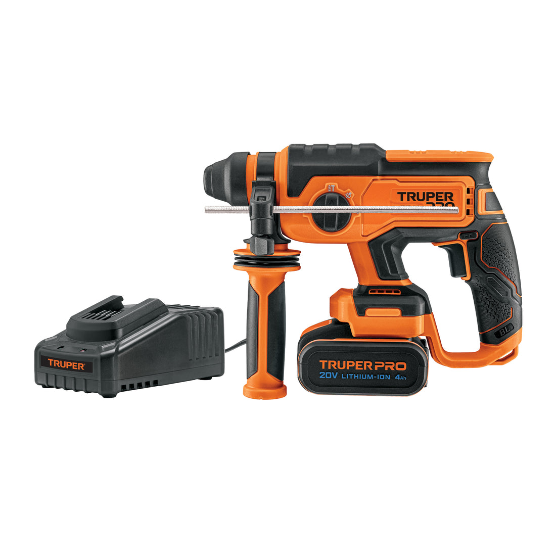 Rotomartillo SDS Plus/destornillador 20V, 2 J, 1 batería 4Ah