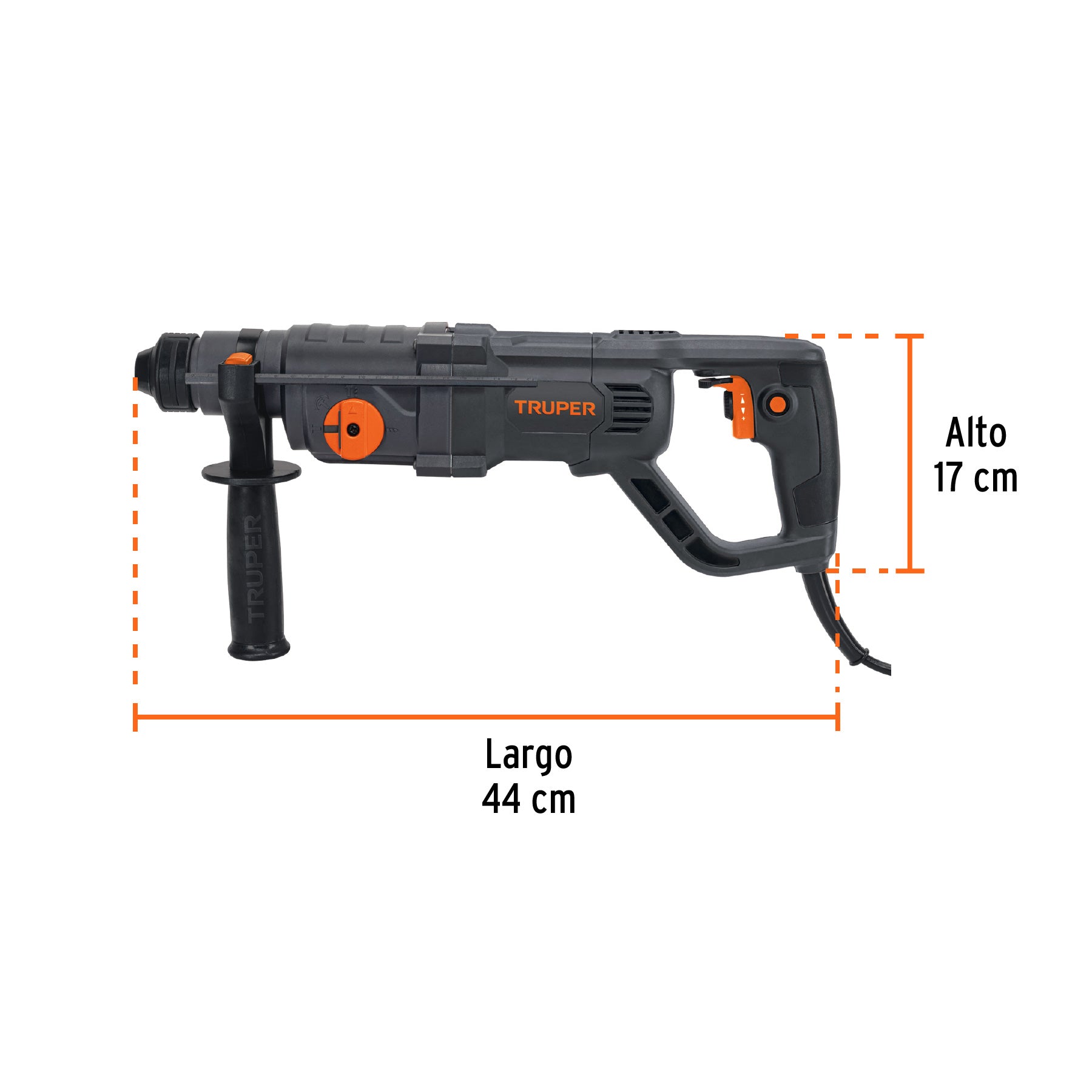 Rotomartillo SDS Plus/destornillador, 3.5 J, 800W, mango D