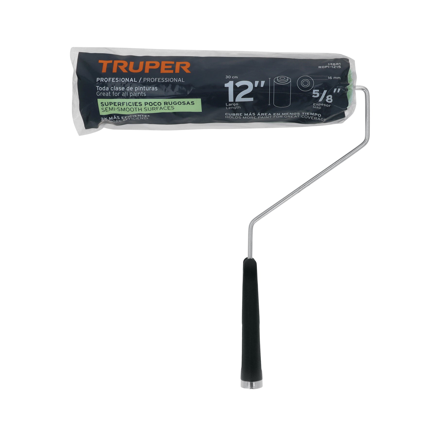 Rodillo para pintar 12 x 5/8" superficies poco rugosas