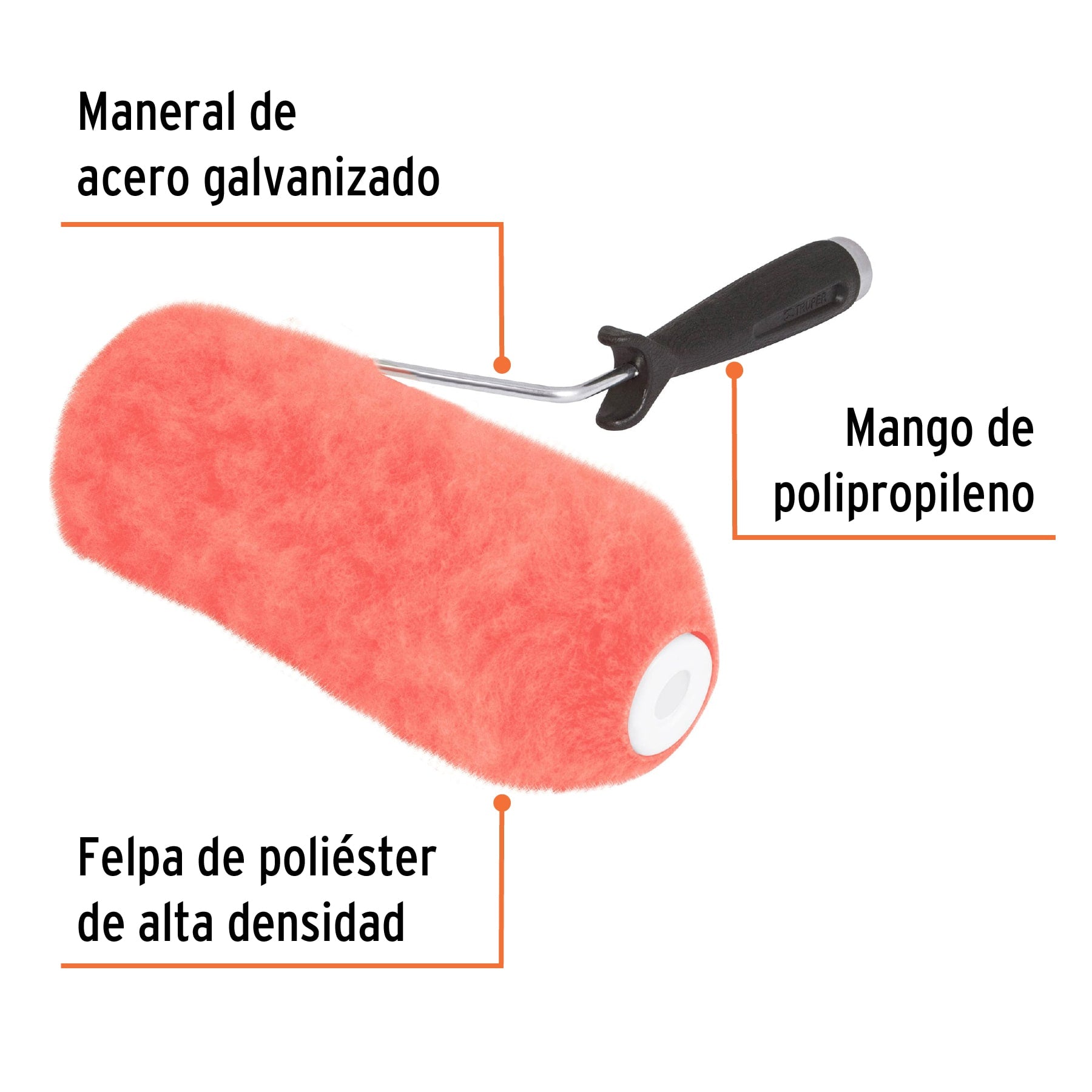Rodillo para pintar 9 x 1-1/4" superficies extra rugosas
