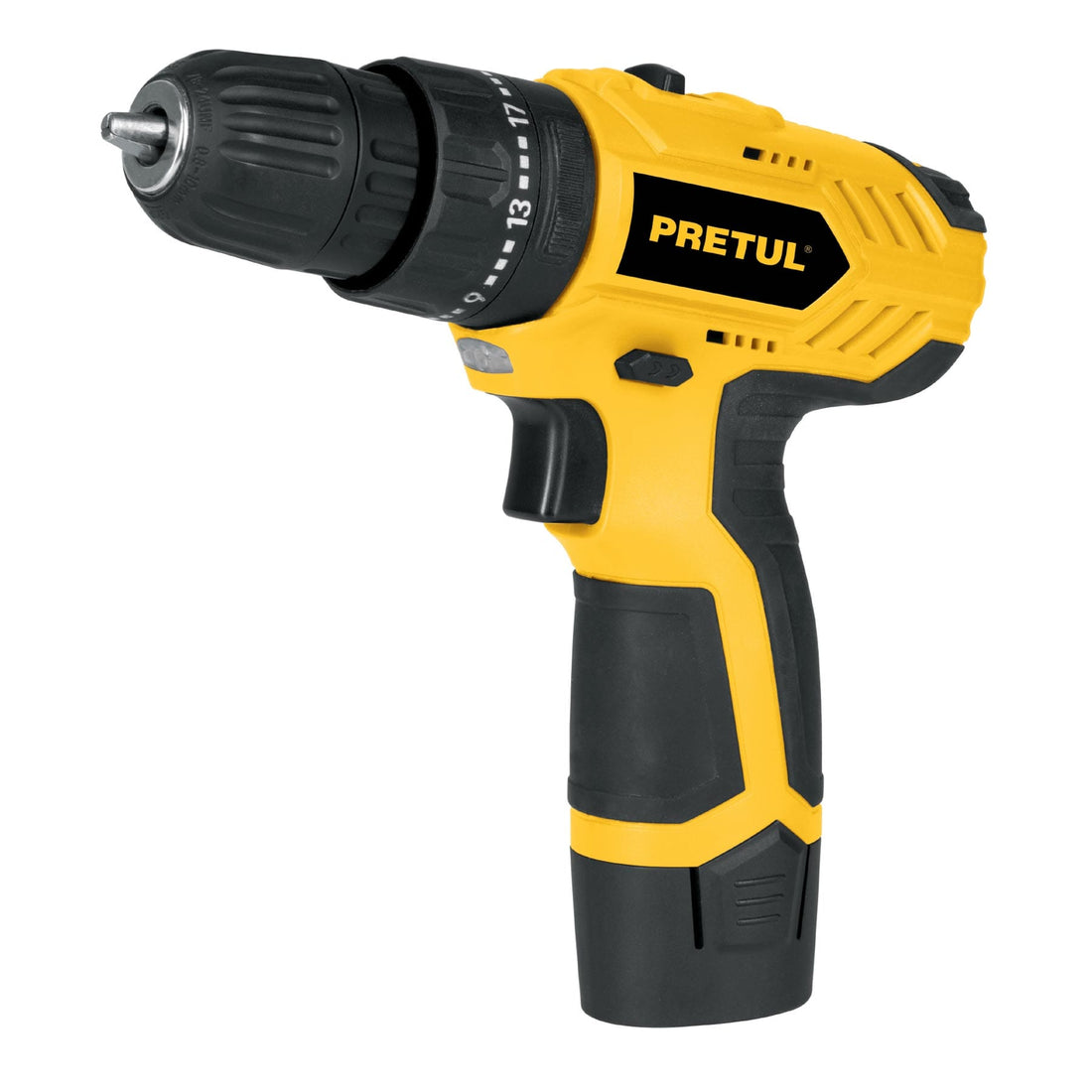 Rotomartillo compacto 3/8", 12V, 1 batería 2Ah, PRETUL