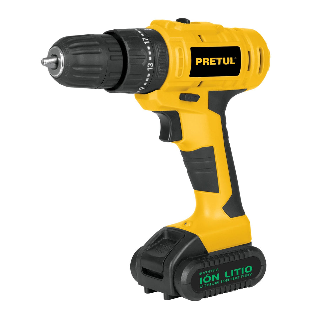 Rotomartillo 3/8", 12V, 1 batería 2Ah, PRETUL