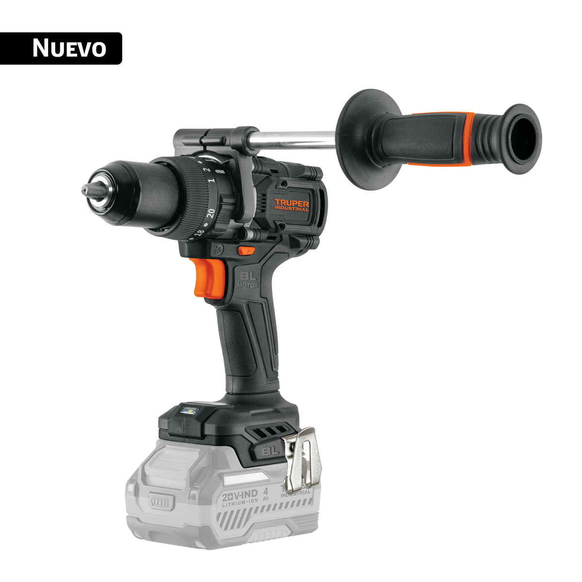 Rotomartillo/destornillador 1/2", 20V, 150Nm, sin accesorios