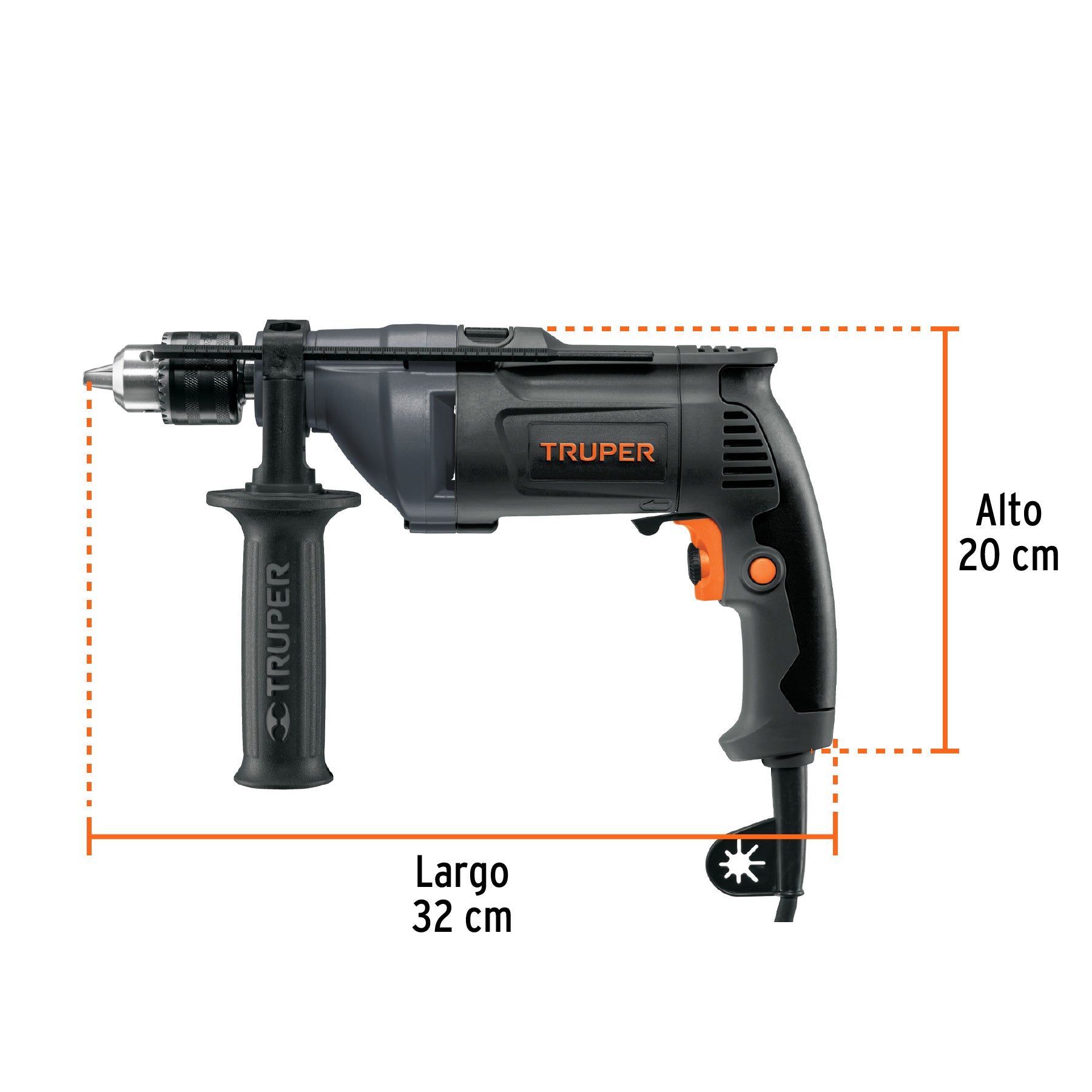 Rotomartillo 1/2", 800W, TRUPER INDUSTRIAL