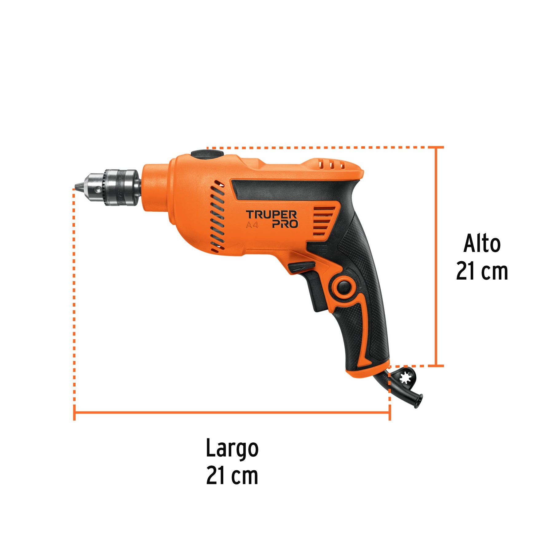 Rotomartillo/destornillador 3/8", 600W, TRUPER PRO