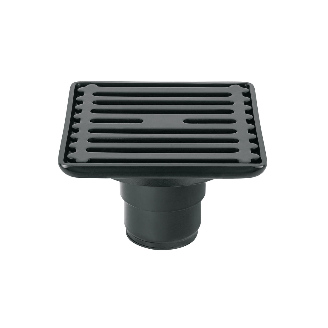 Resumidero cuadrado 4" x 4", acero inoxidable, negro, AQUA
