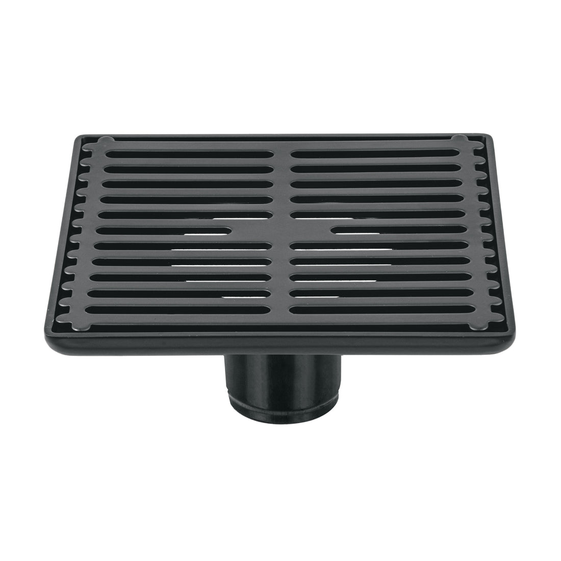 Resumidero cuadrado 6" x 6", acero inoxidable, negro, AQUA
