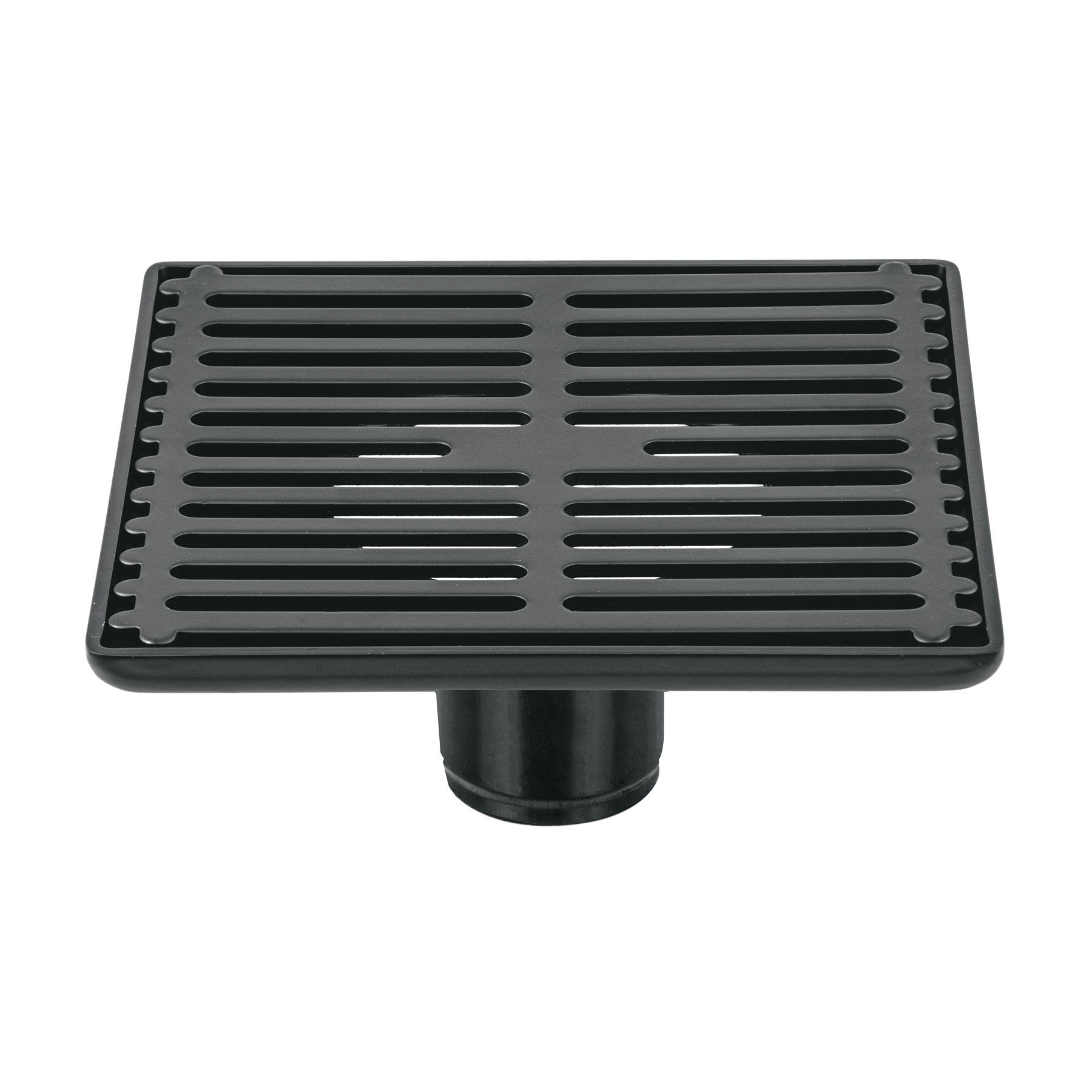 Resumidero cuadrado 6" x 6", acero inoxidable, negro, AQUA