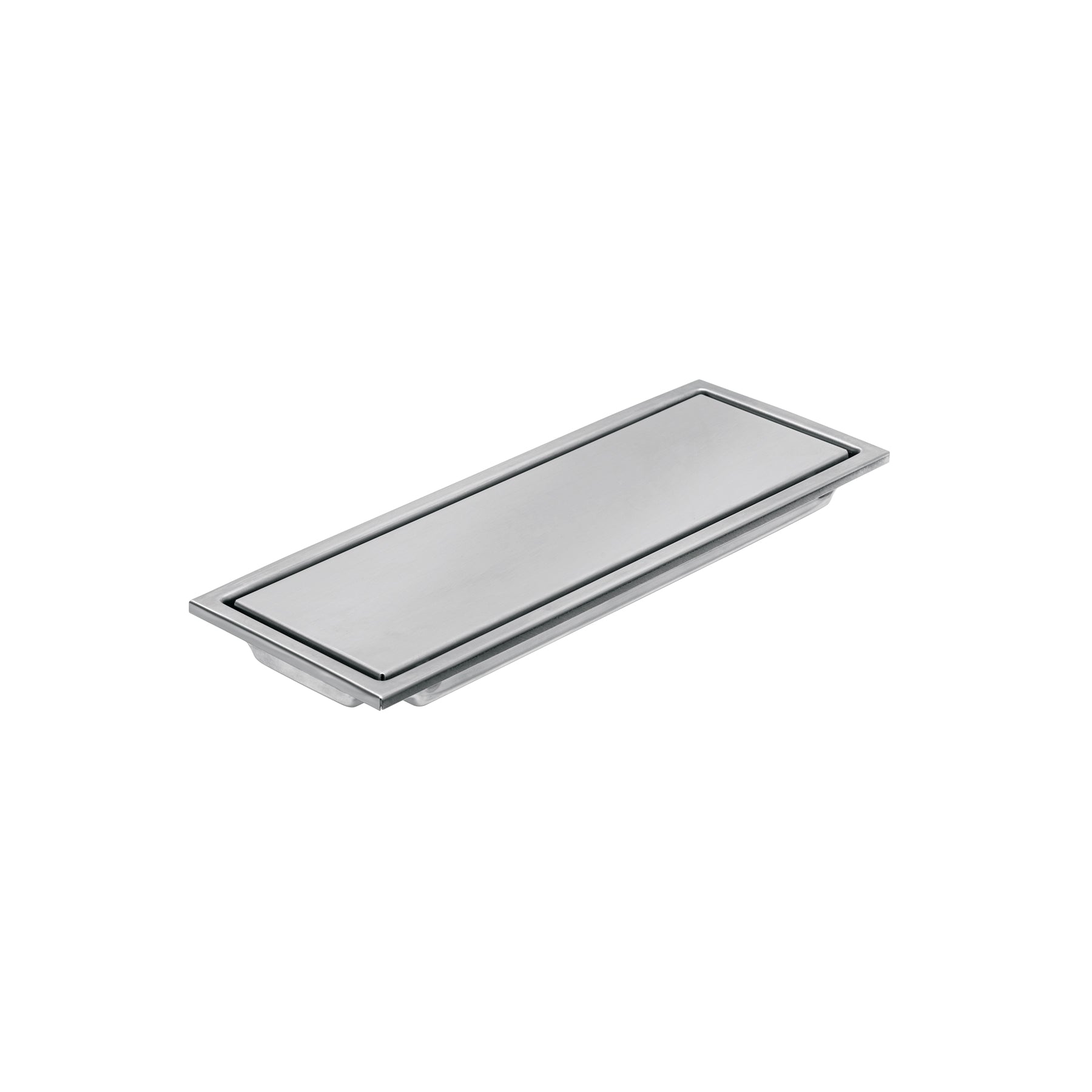 Resumidero rectangular 30x11cm reversible, inox, FOSET AQUA