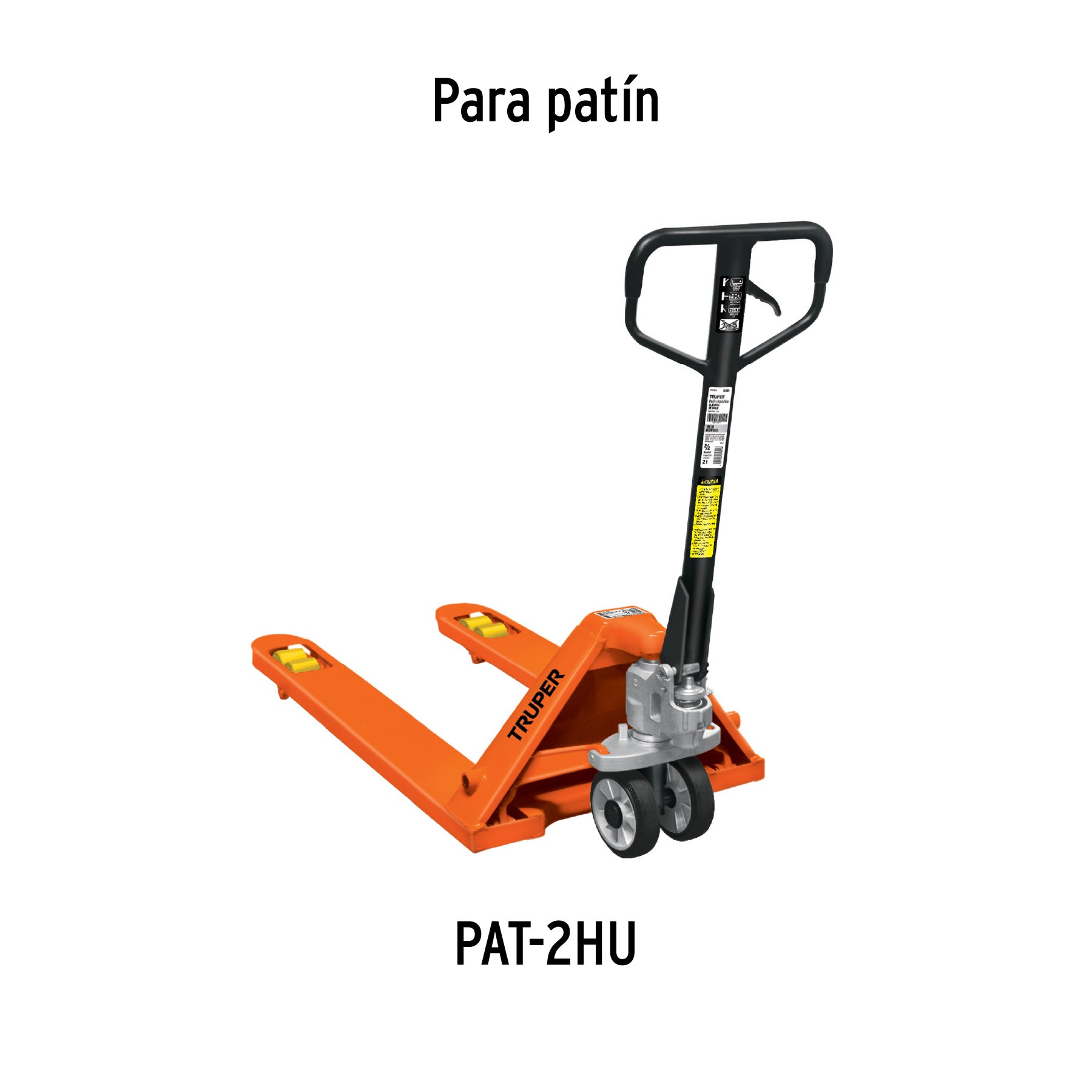2 Ruedas para patín traspaleta de 2 ton PU-2HU, TRUPER