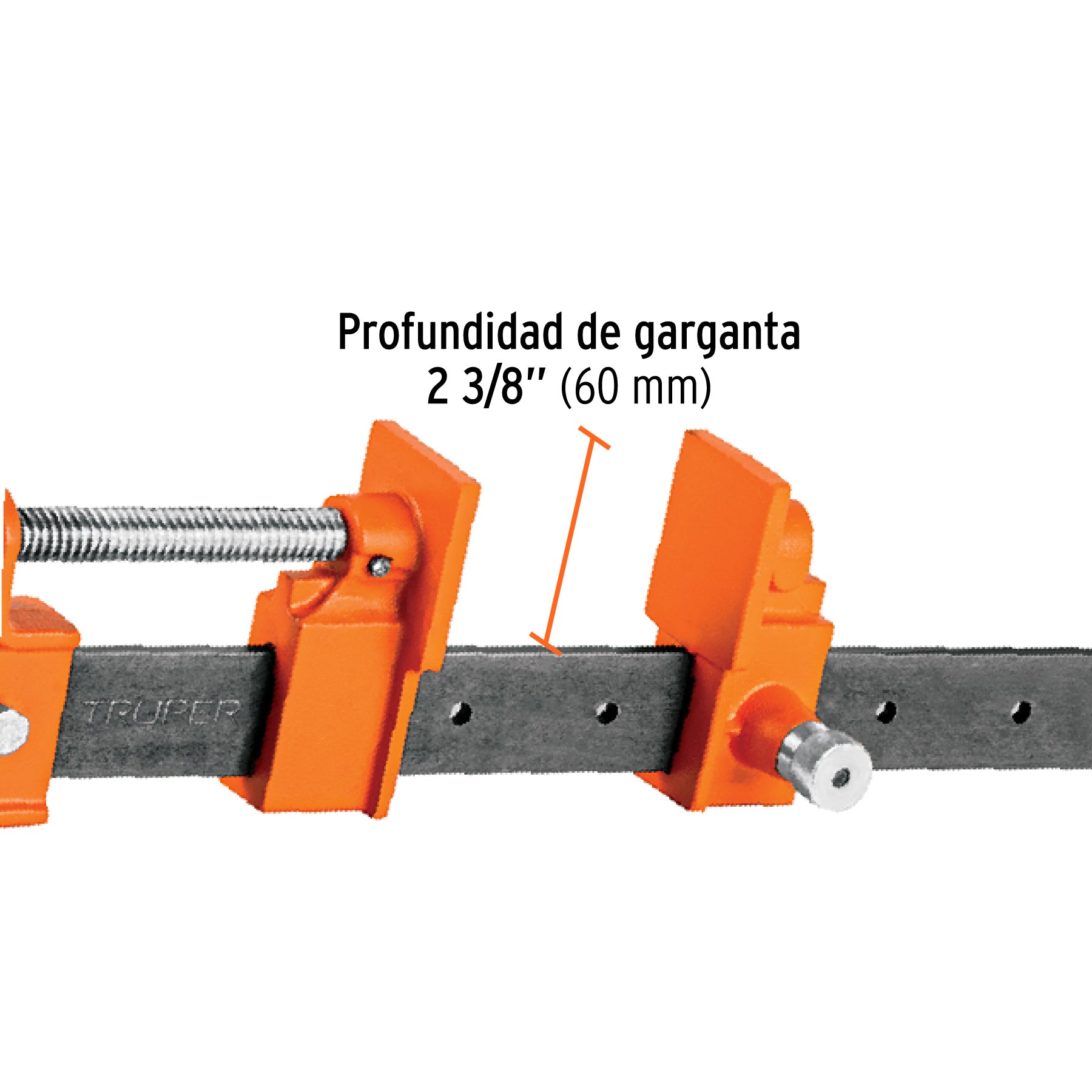 Sargento 36" de solera de acero, TRUPER