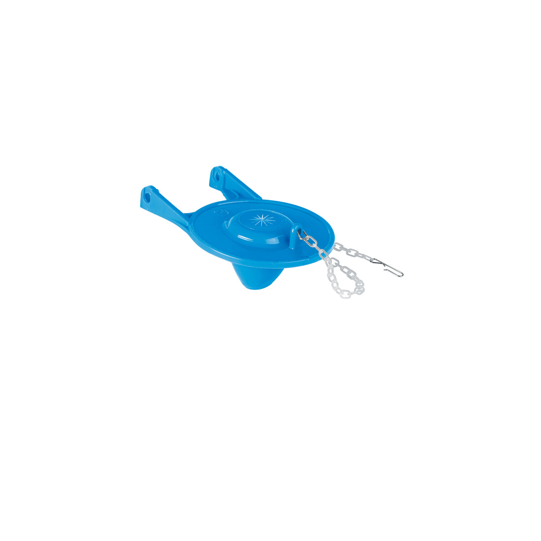 Sapo 3" para WC, PVC azul, cadena plástica, FOSET BASIC