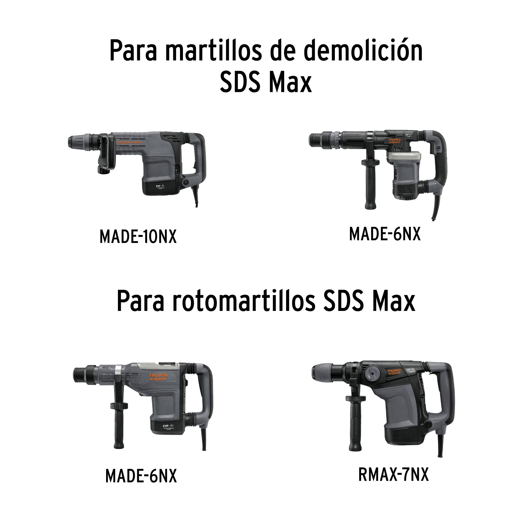 Cincel de punta SDS max de 16", TRUPER