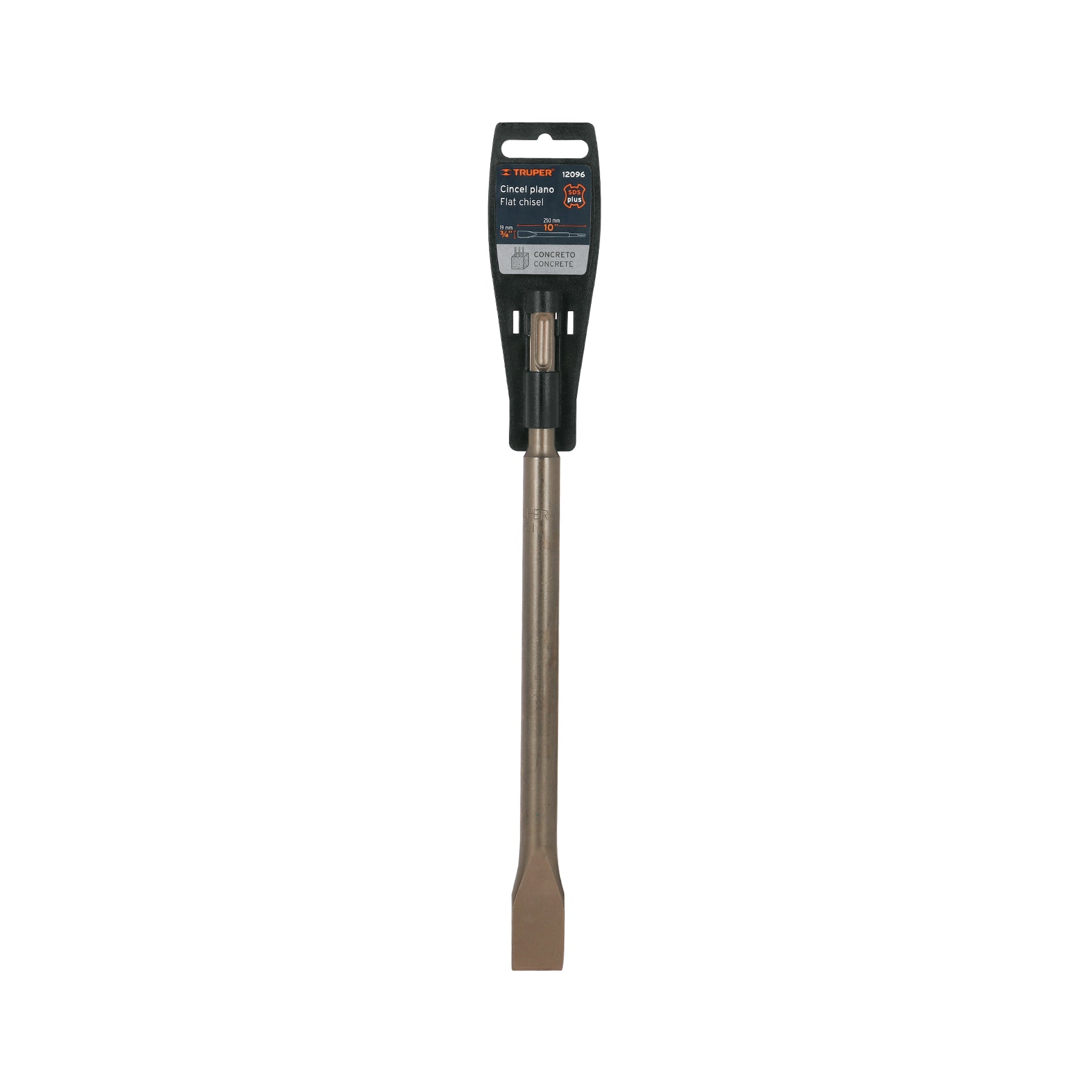 Cincel plano delgado SDS Plus 3/4" x 10", TRUPER