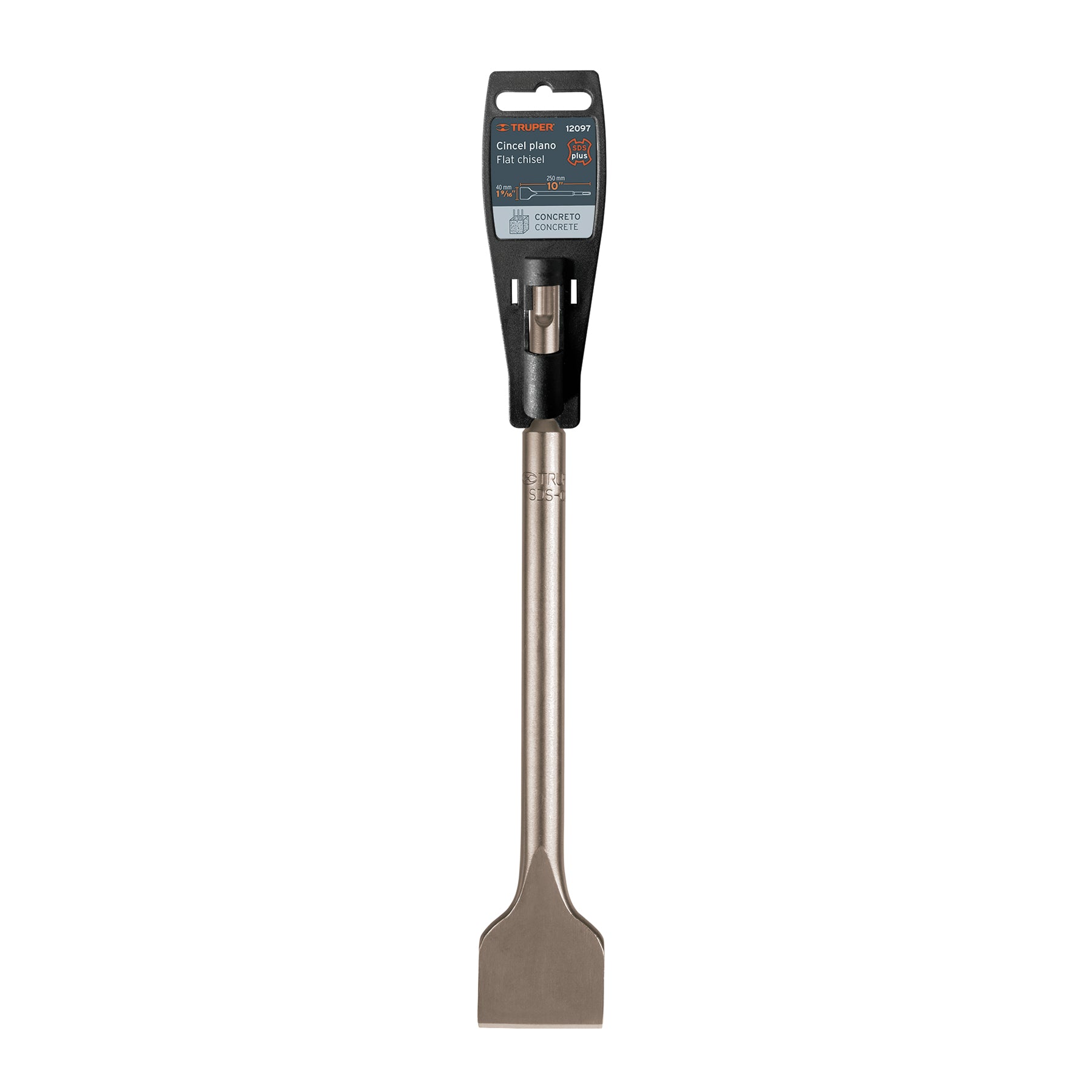 Cincel plano grueso SDS Plus 1-1/2" x 10", TRUPER