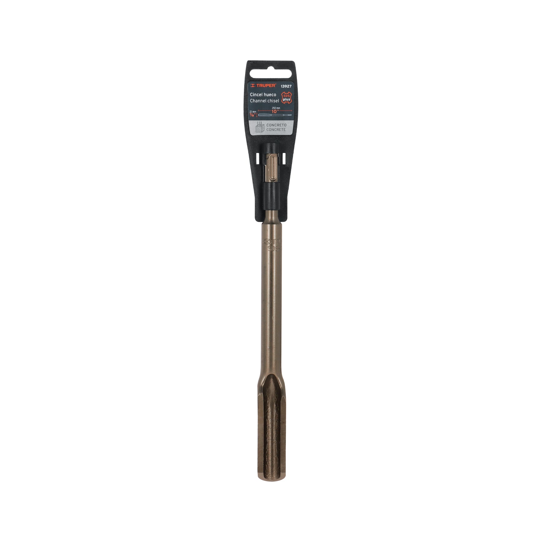 Cincel hueco para acanalado SDS plus 3/4" x 10", TRUPER