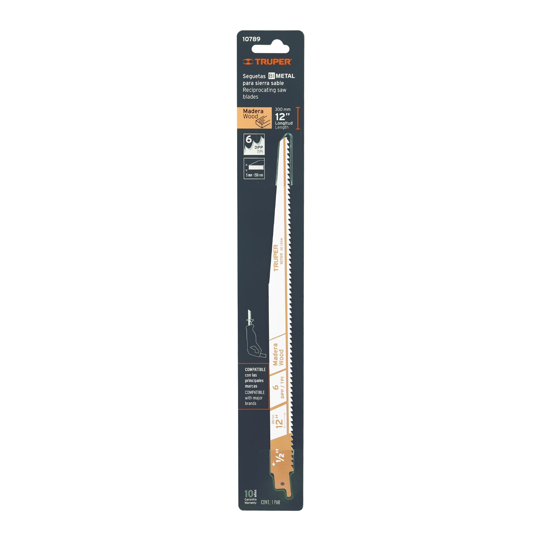 Blíster con 2 seguetas sierra sable 12" 6 DPP para madera