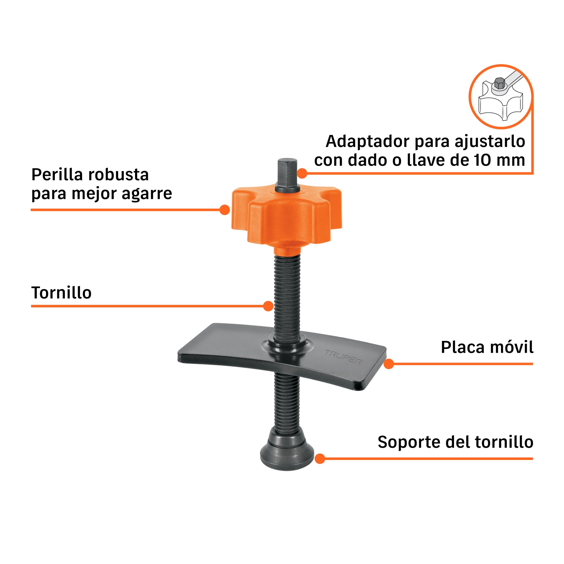 Separador de balatas para frenos de disco, TRUPER