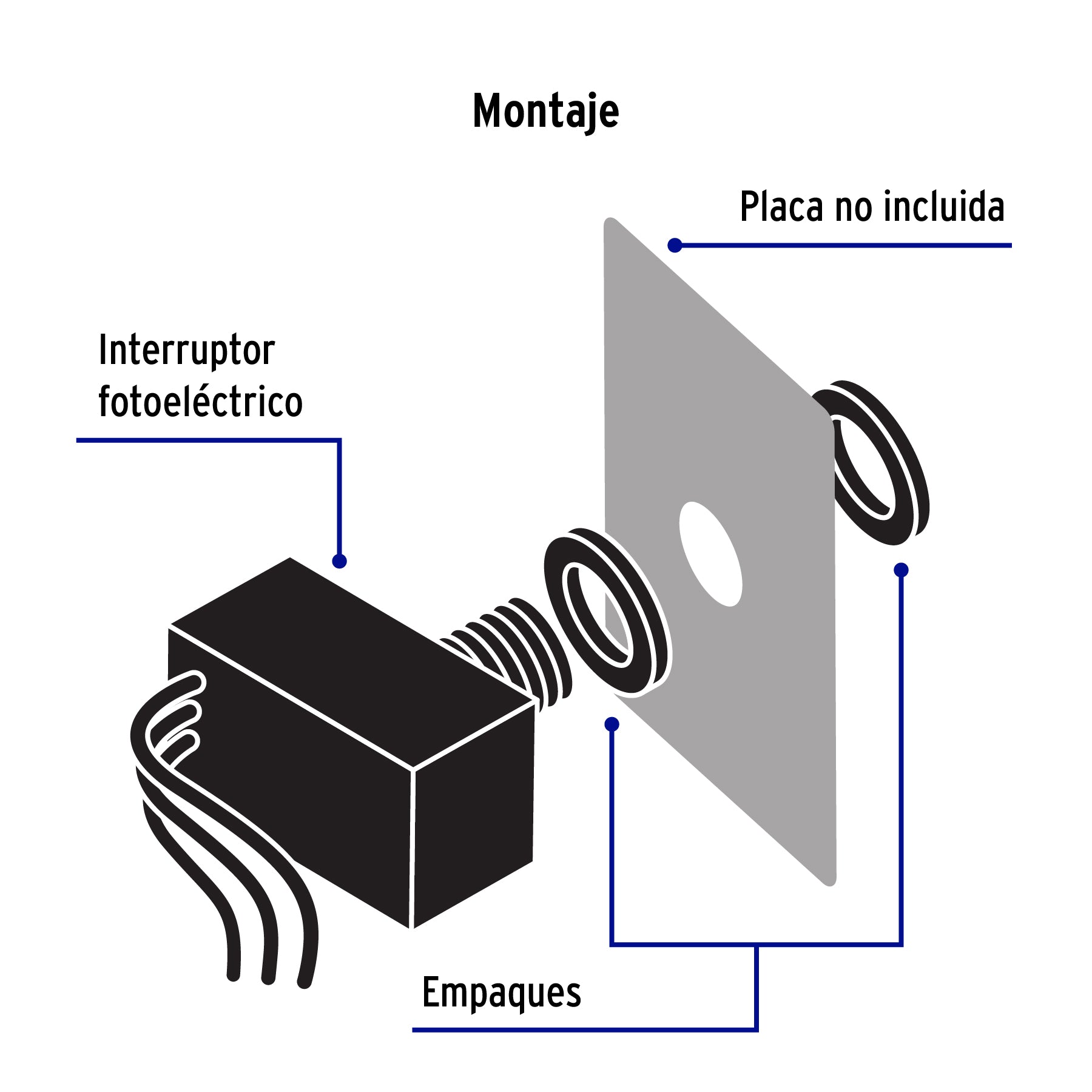 Interruptor fotoeléctrico 127 V, VOLTECK
