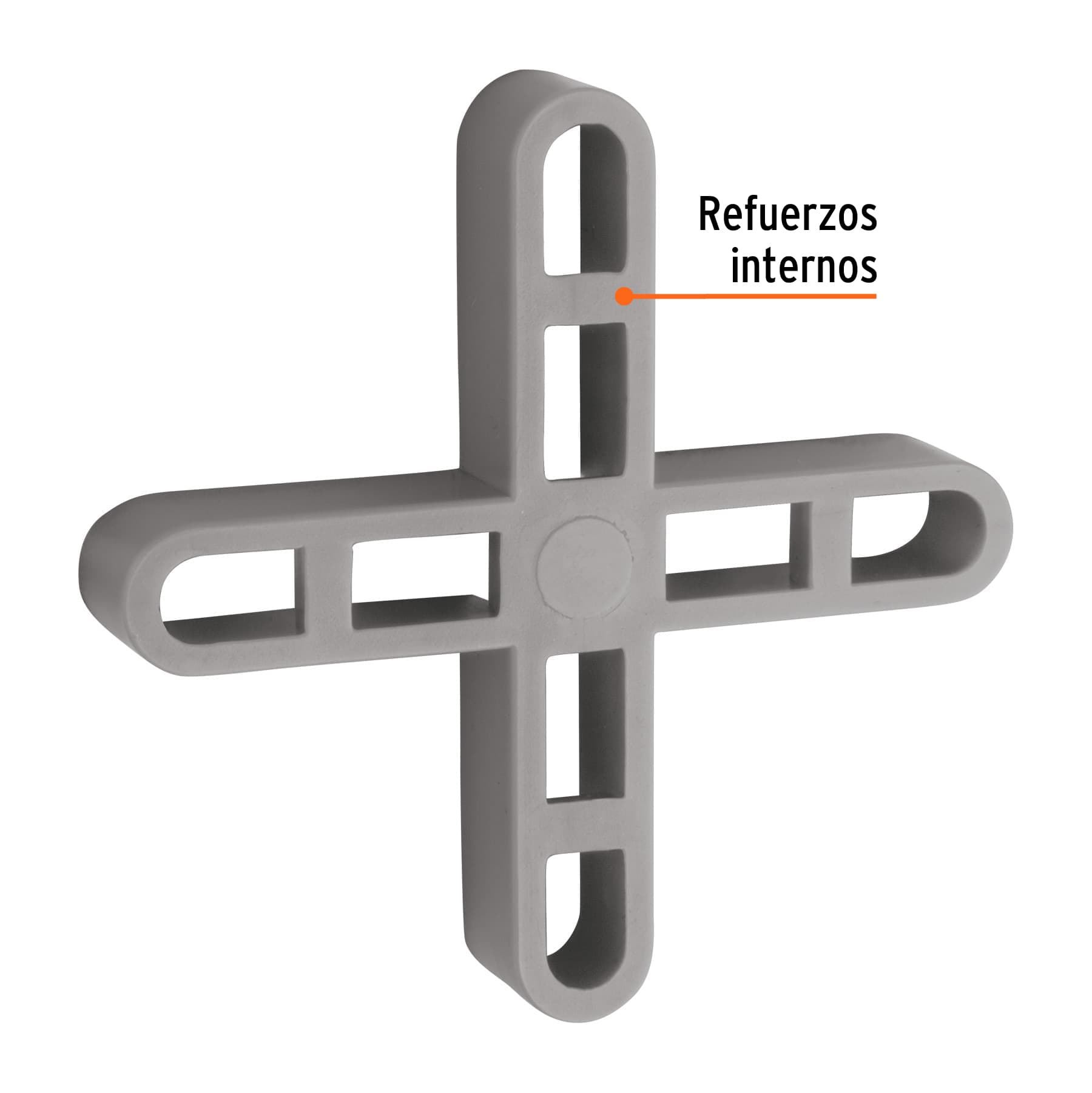 Bolsa con 100 separadores huecos de 7mm para losetas, TRUPER