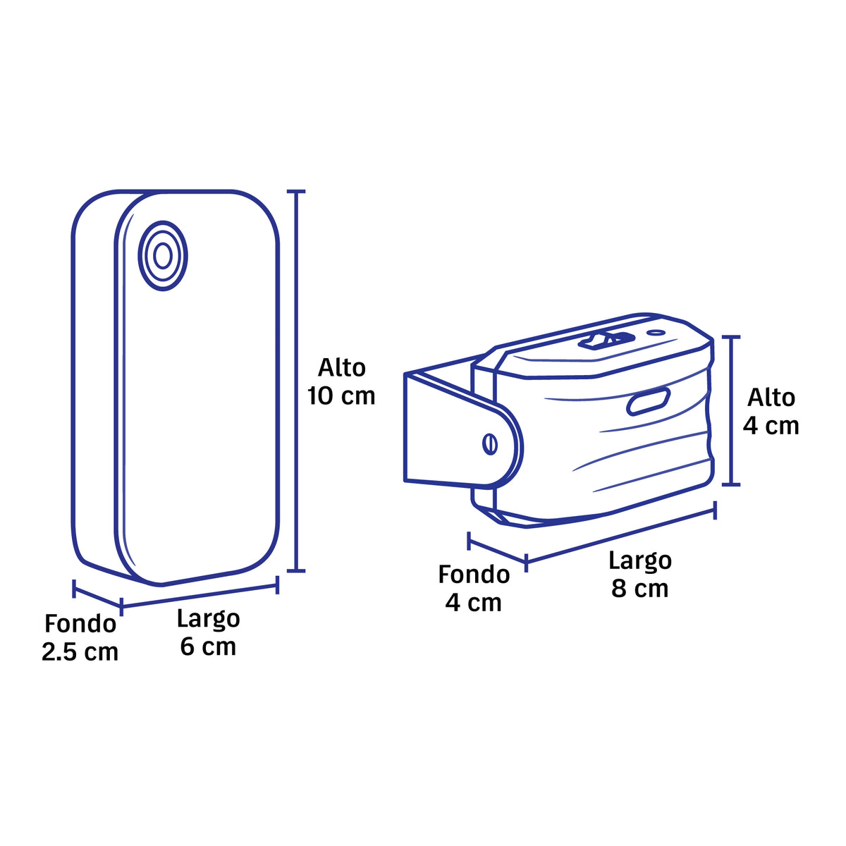 Sensor de movimiento con alarma y timbre inalámbrico