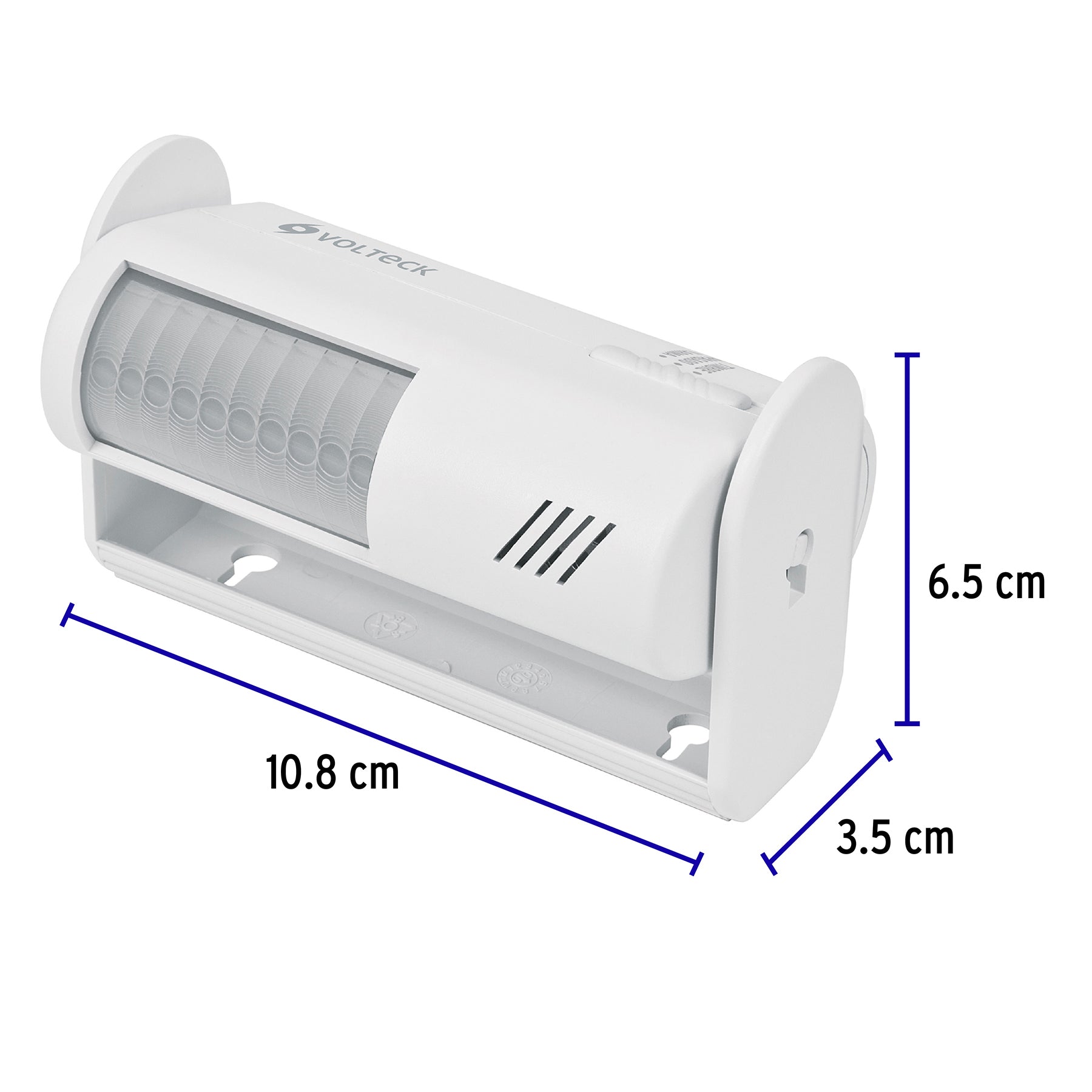 Sensor de movimiento con alarma y timbre, VOLTECK
