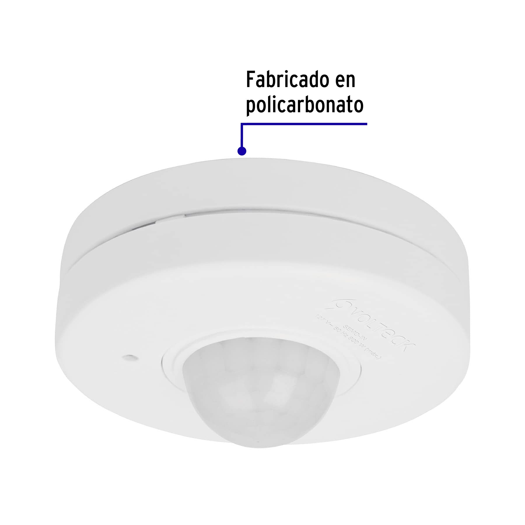 Sensor de movimiento para techo, alcance 10 m, VOLTECK
