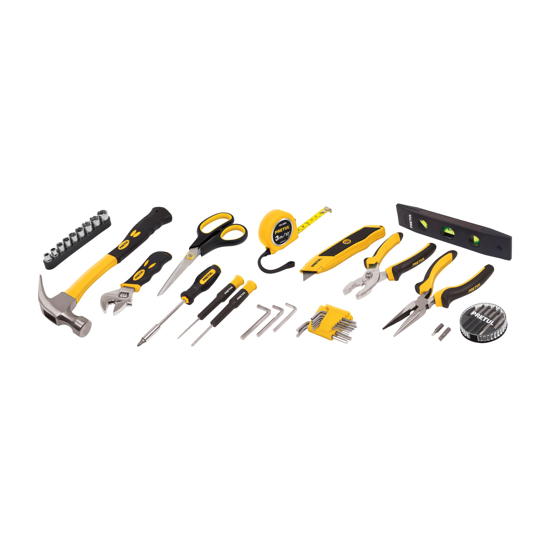 Juego de herramientas, Comfort Grip, 42 piezas, PRETUL