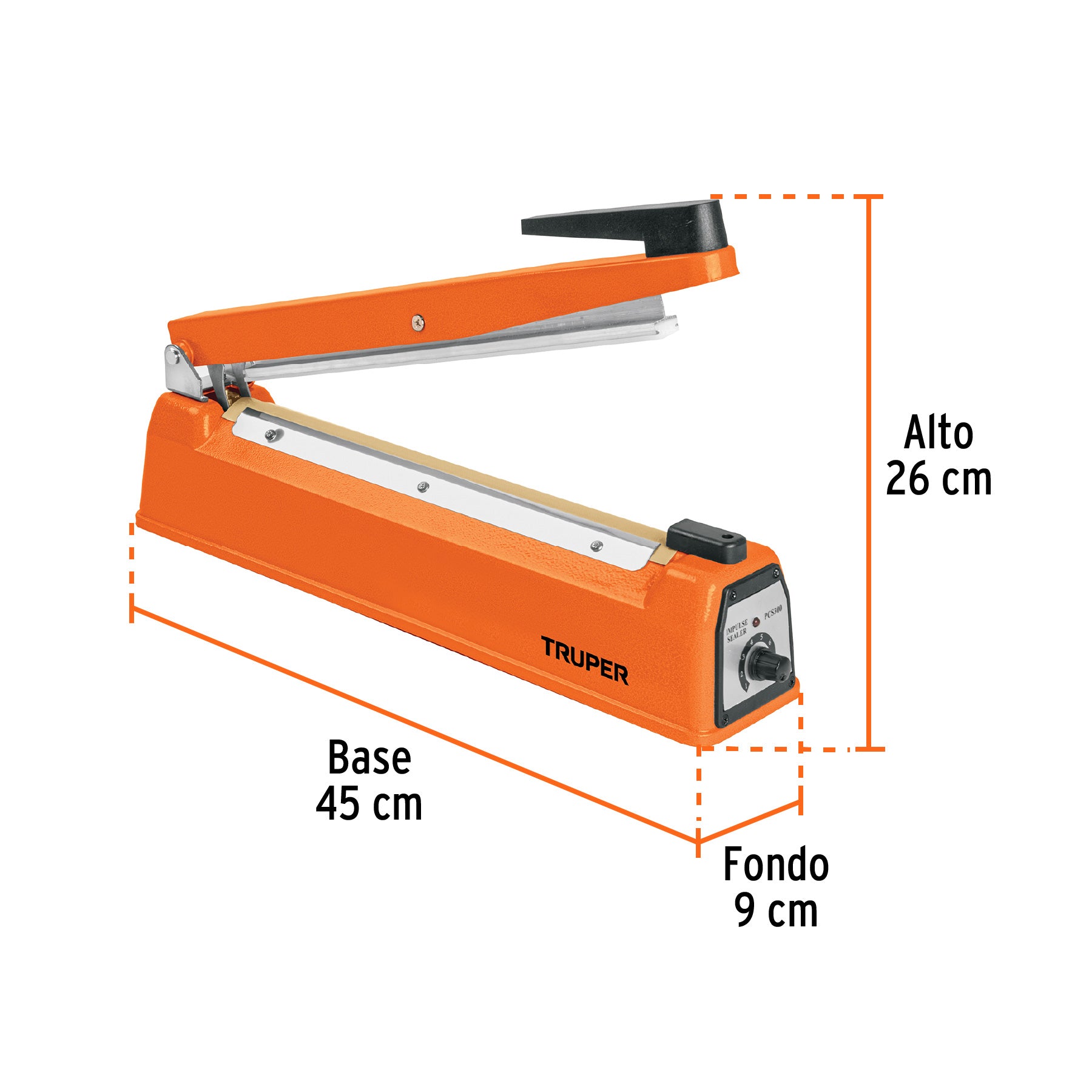 Selladora térmica 30 cm, 400 W, TRUPER