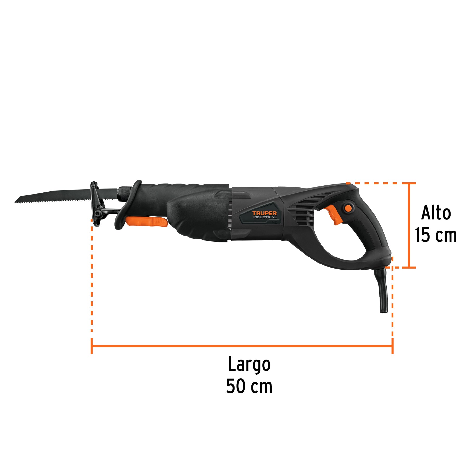 Sierra sable 900W velocidad variable, TRUPER INDUSTRIAL