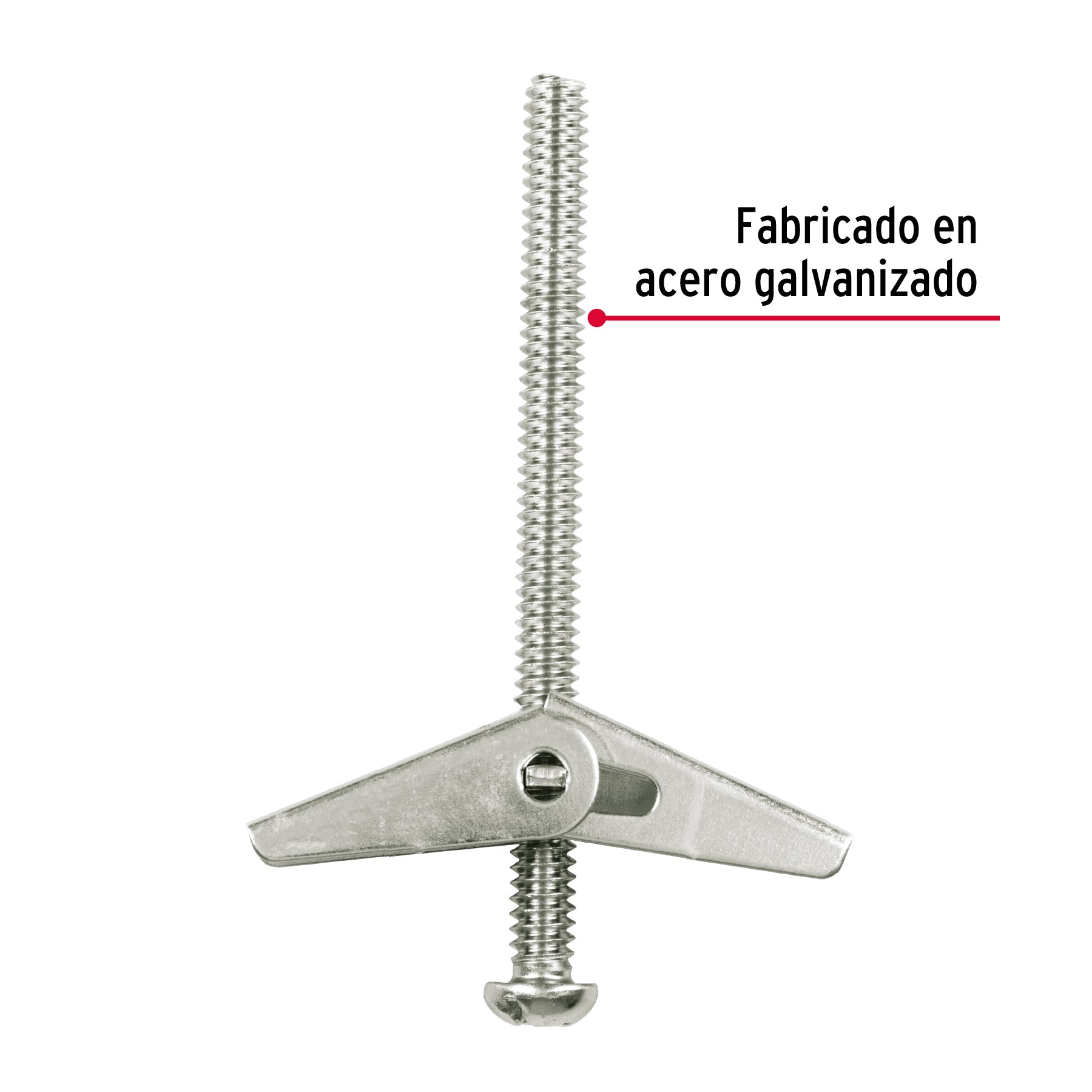 Caja con 100 sujetadores tipo mariposa de 1/4" x 3", FIERO