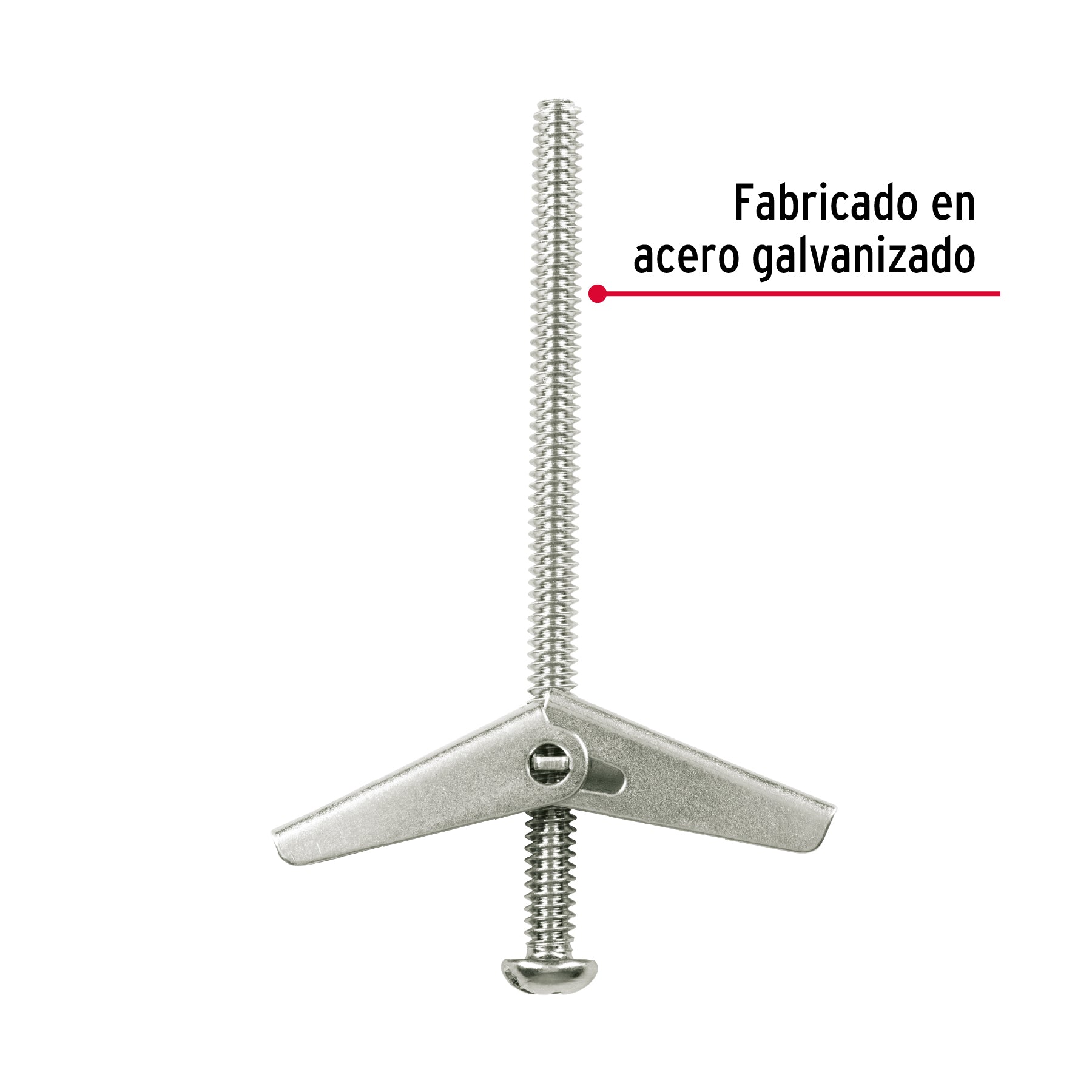 Caja con 100 sujetadores tipo mariposa de 3/16" x 3", FIERO