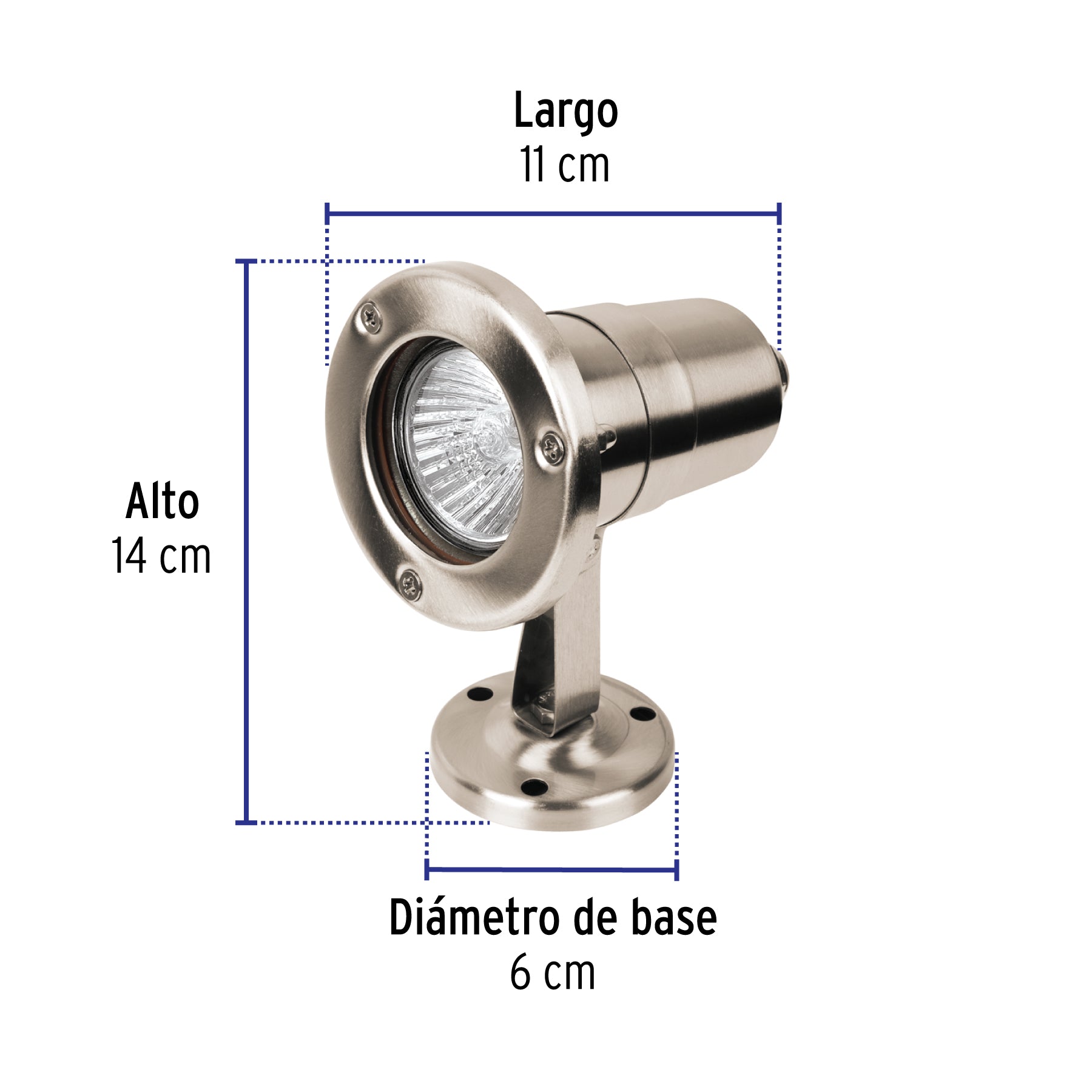 Sobrepuesto exterior, cilíndrico, spot, 1xMR16GU5.3, VOLTECK